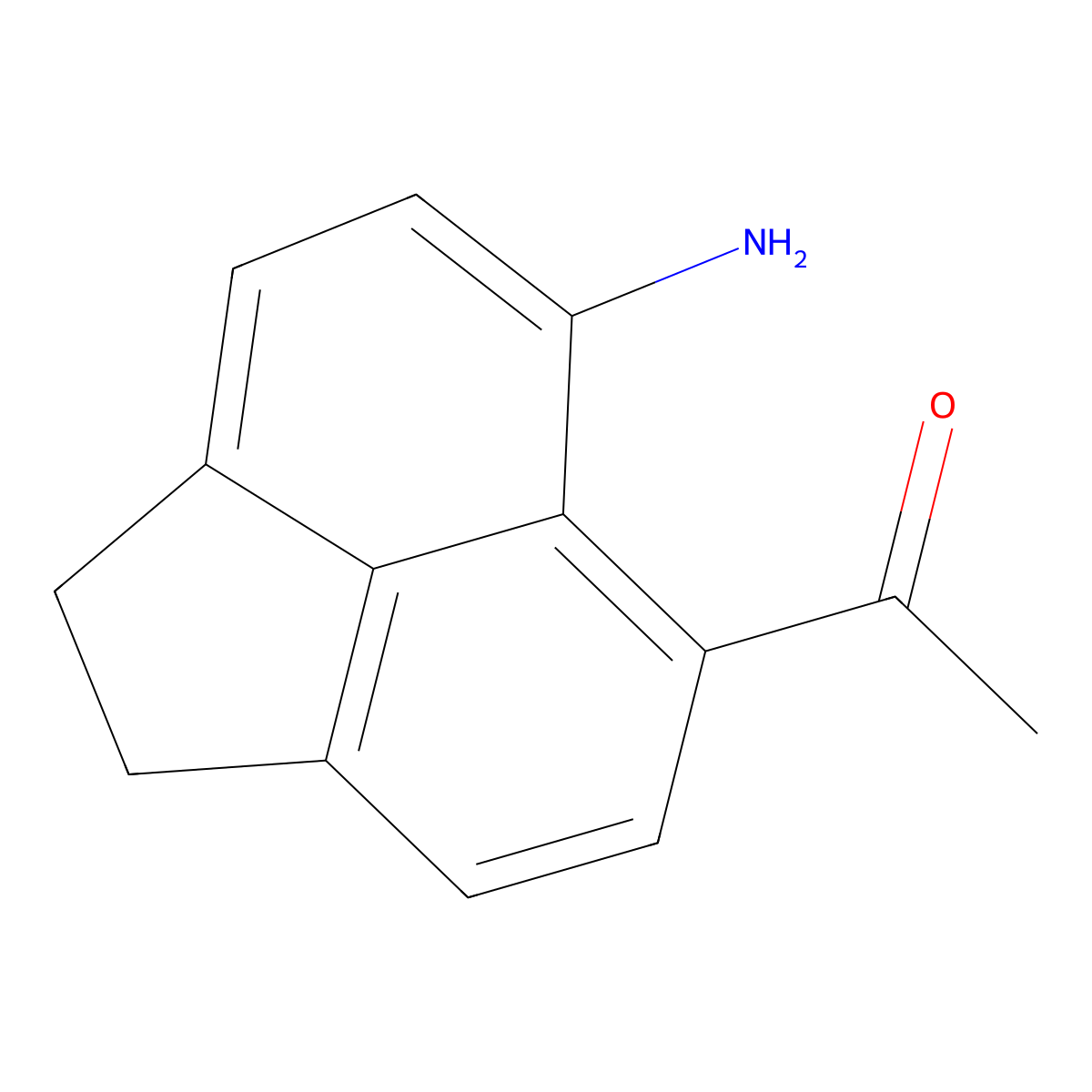Ethanone, 1-(6-amino-1,2-dihydro-5-acenaphthylenyl)- molecular structure, CAS 5209-01-8
