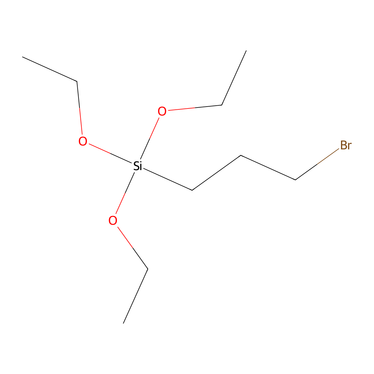 (3-Bromopropyl)triethoxysilane molecular structure, CAS 52090-18-3