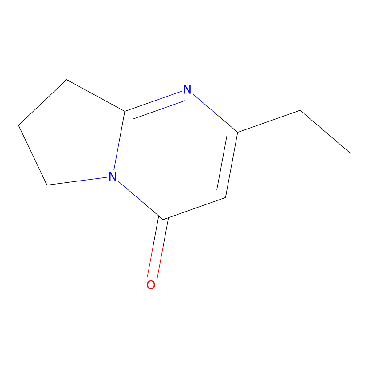 2-Ethyl-4H,6H,7H,8H-pyrrolo[1,2-a]pyrimidin-4-one molecular structure, CAS 52090-54-7