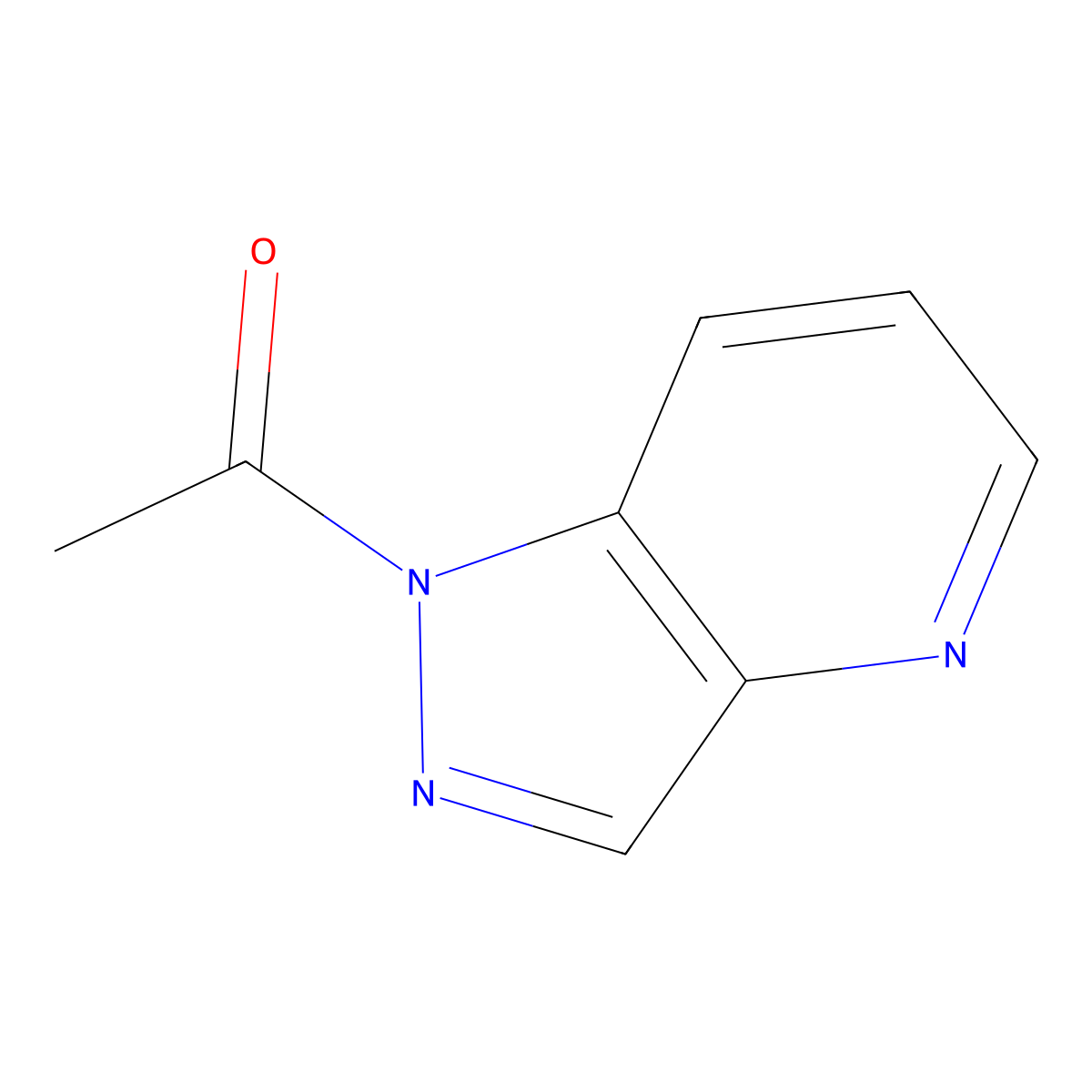 1-(1H-pyrazolo[4,3-b]pyridin-1-yl)ethanone molecular structure, CAS 52090-62-7
