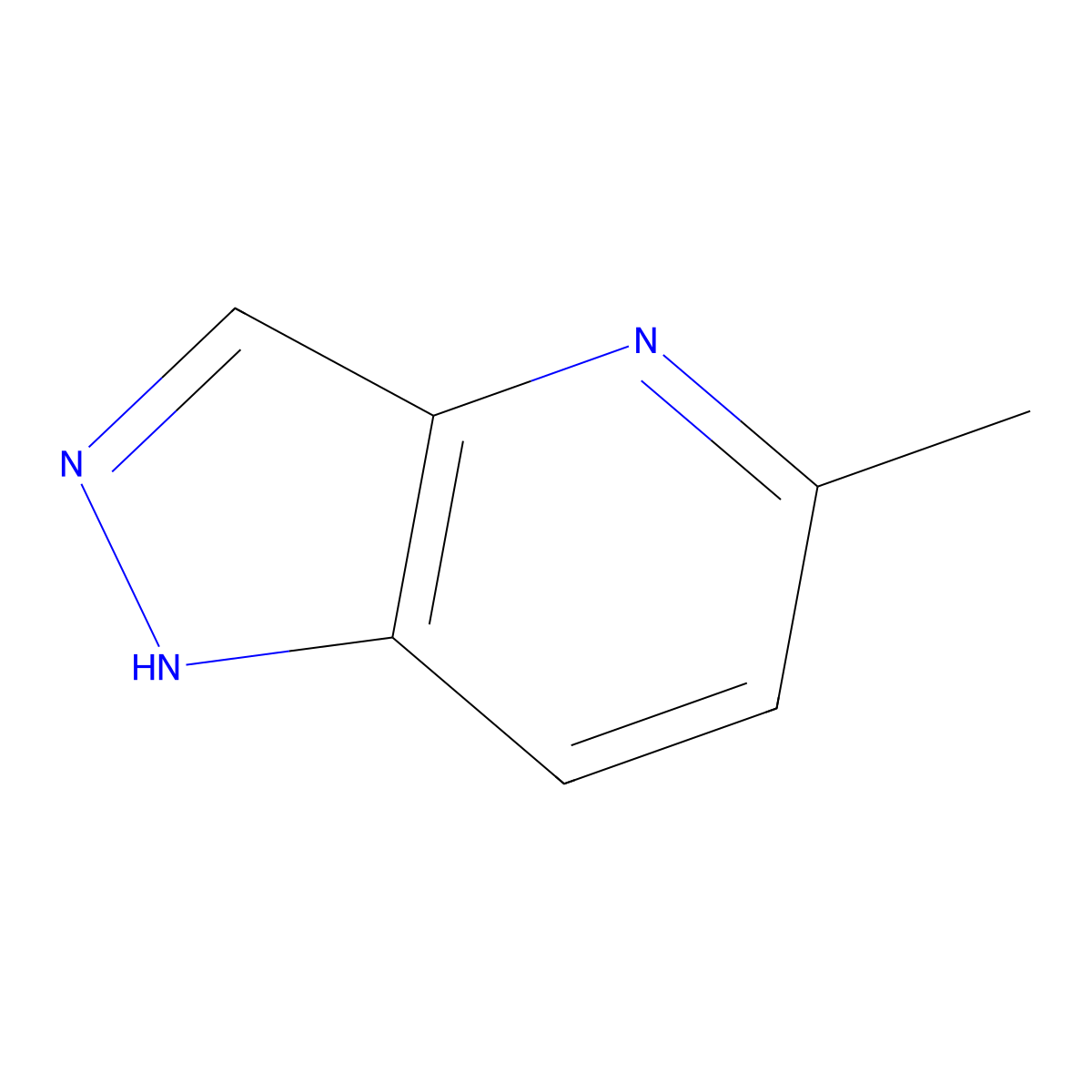 5-Methyl-1H-pyrazolo[4,3-b]pyridine molecular structure, CAS 52090-69-4