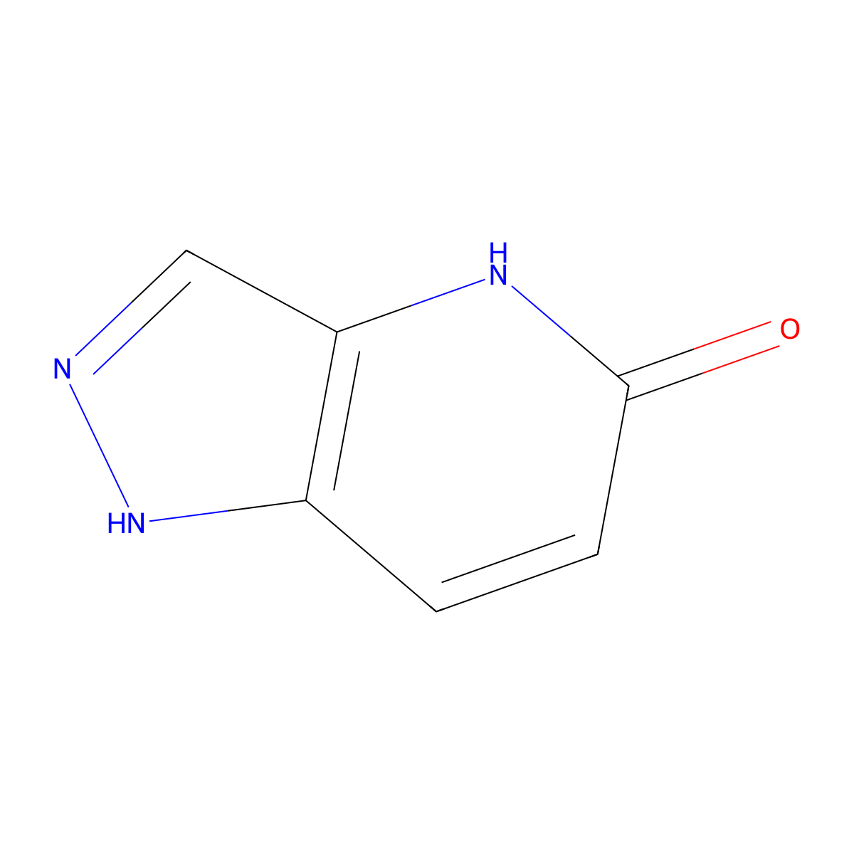 1H,4H,5H-pyrazolo(4,3-b)pyridin-5-one molecular structure, CAS 52090-73-0