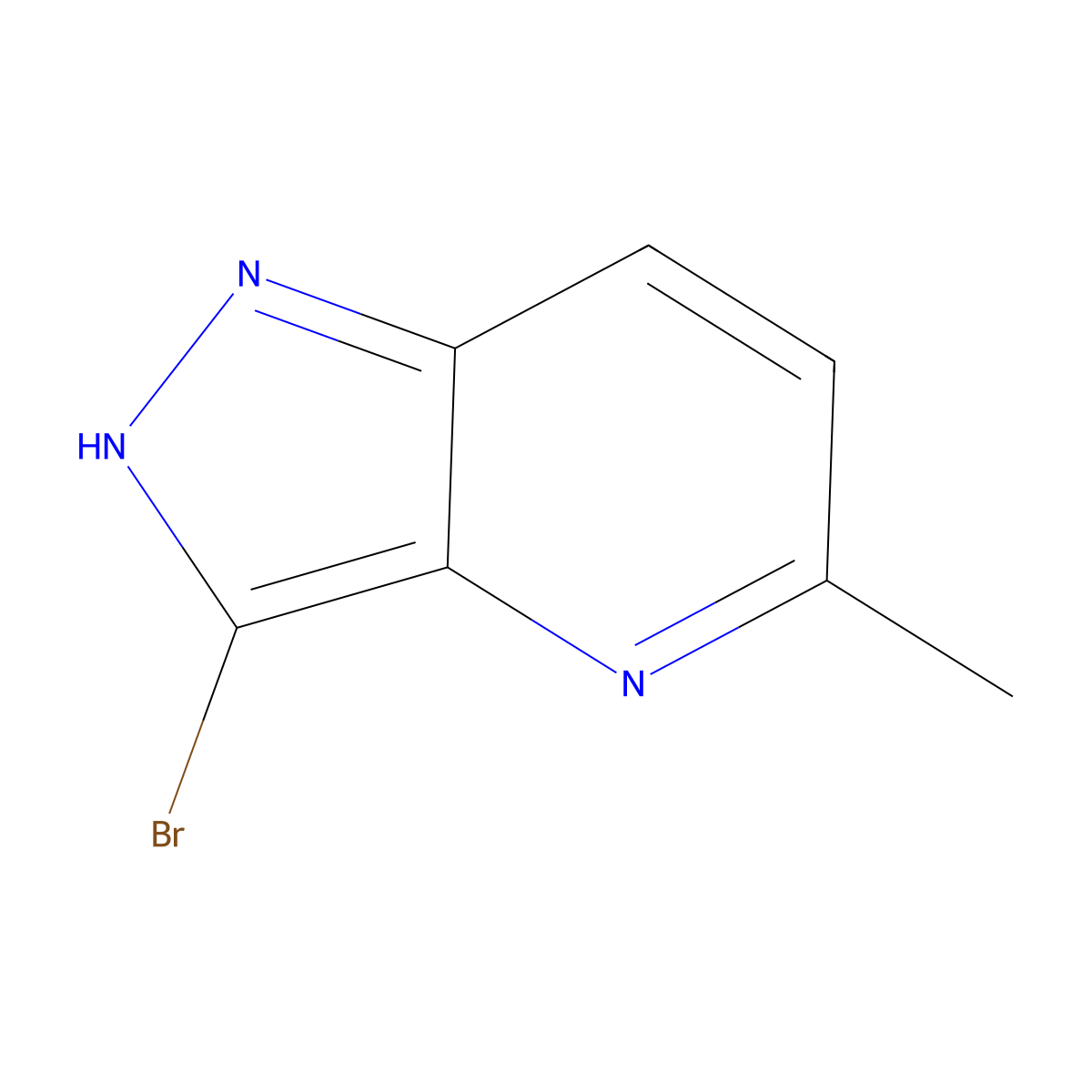 3-Bromo-5-methyl-1H-pyrazolo[4,3-b]pyridine molecular structure, CAS 52090-78-5