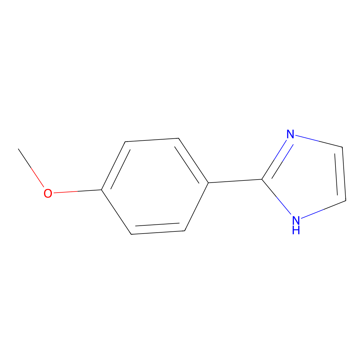 2-(4-Methoxyphenyl)-1H-imidazole molecular structure, CAS 52091-37-9