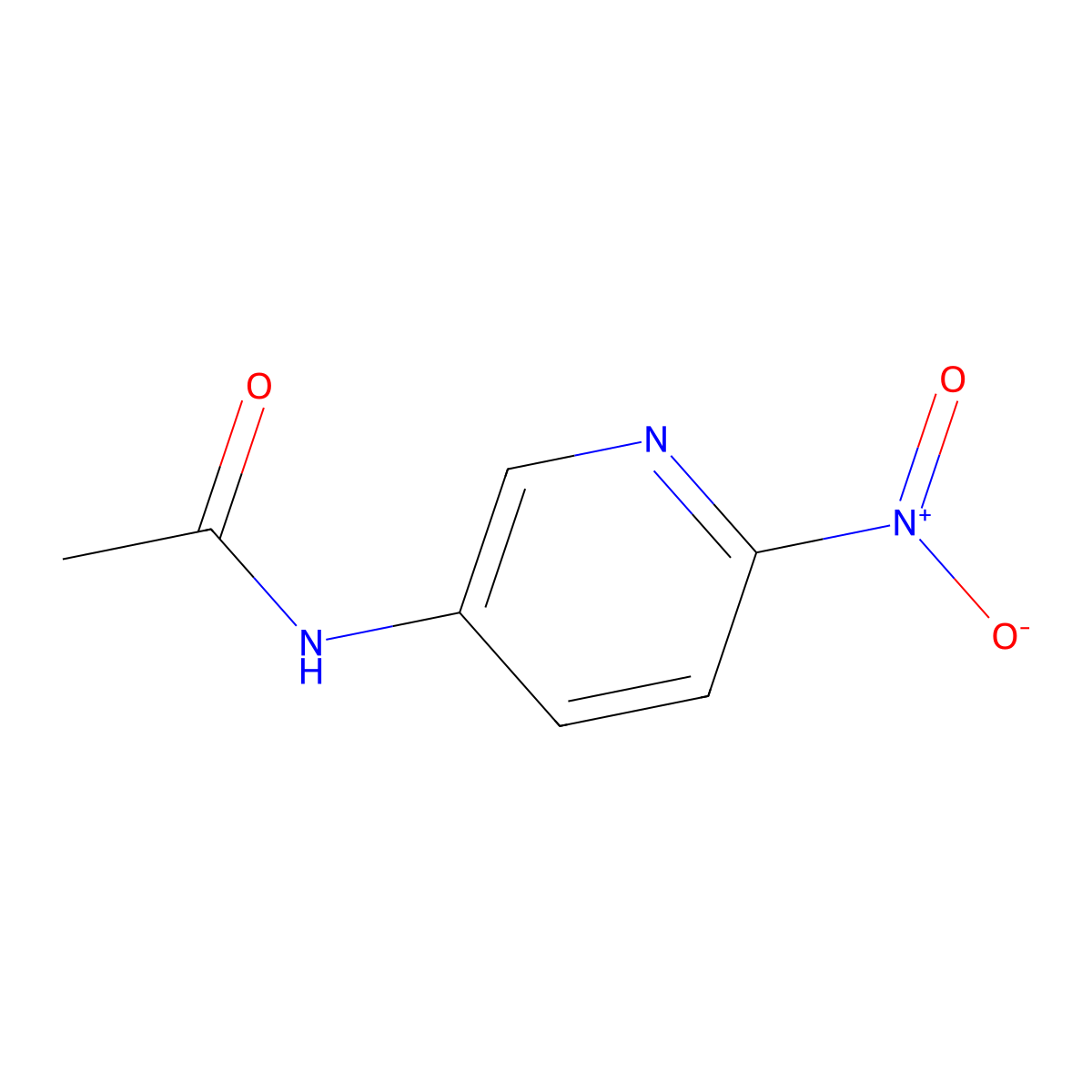 N-(6-nitropyridin-3-yl)acetamide molecular structure, CAS 52092-46-3