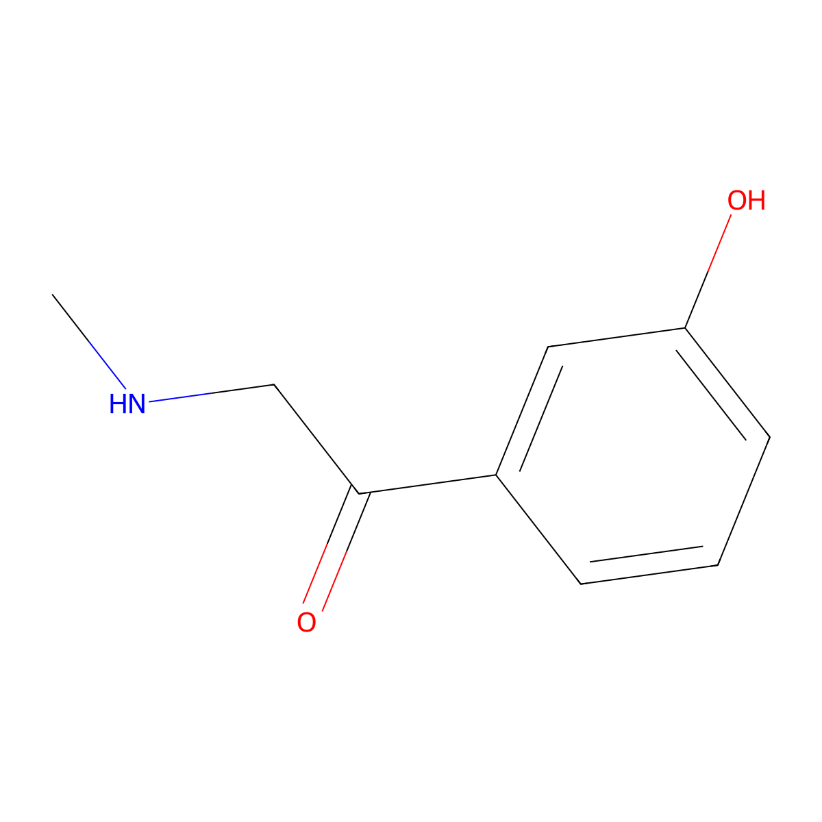 Phenylephrone molecular structure, CAS 52093-42-2