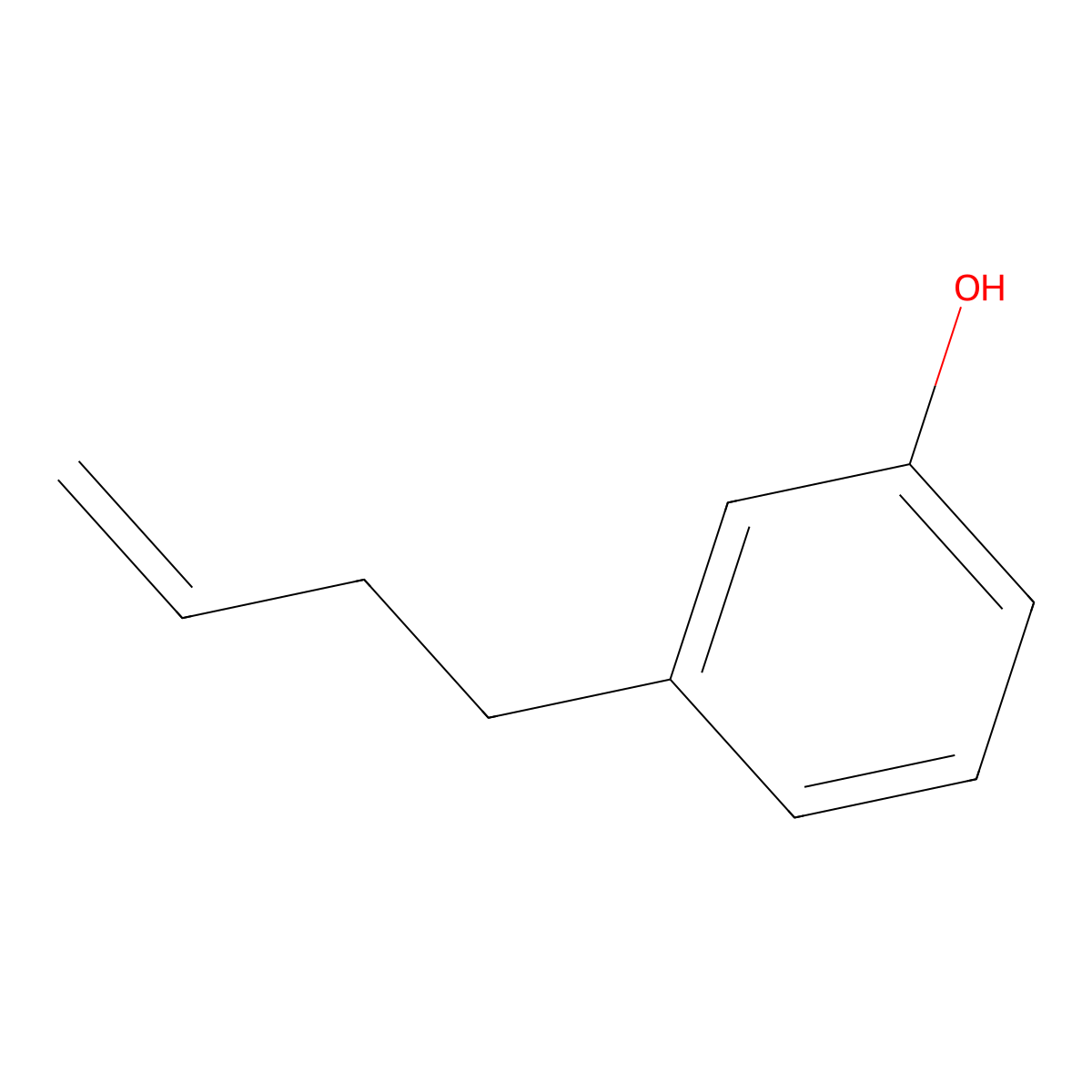 3-(But-3-enyl)phenol molecular structure, CAS 52093-70-6
