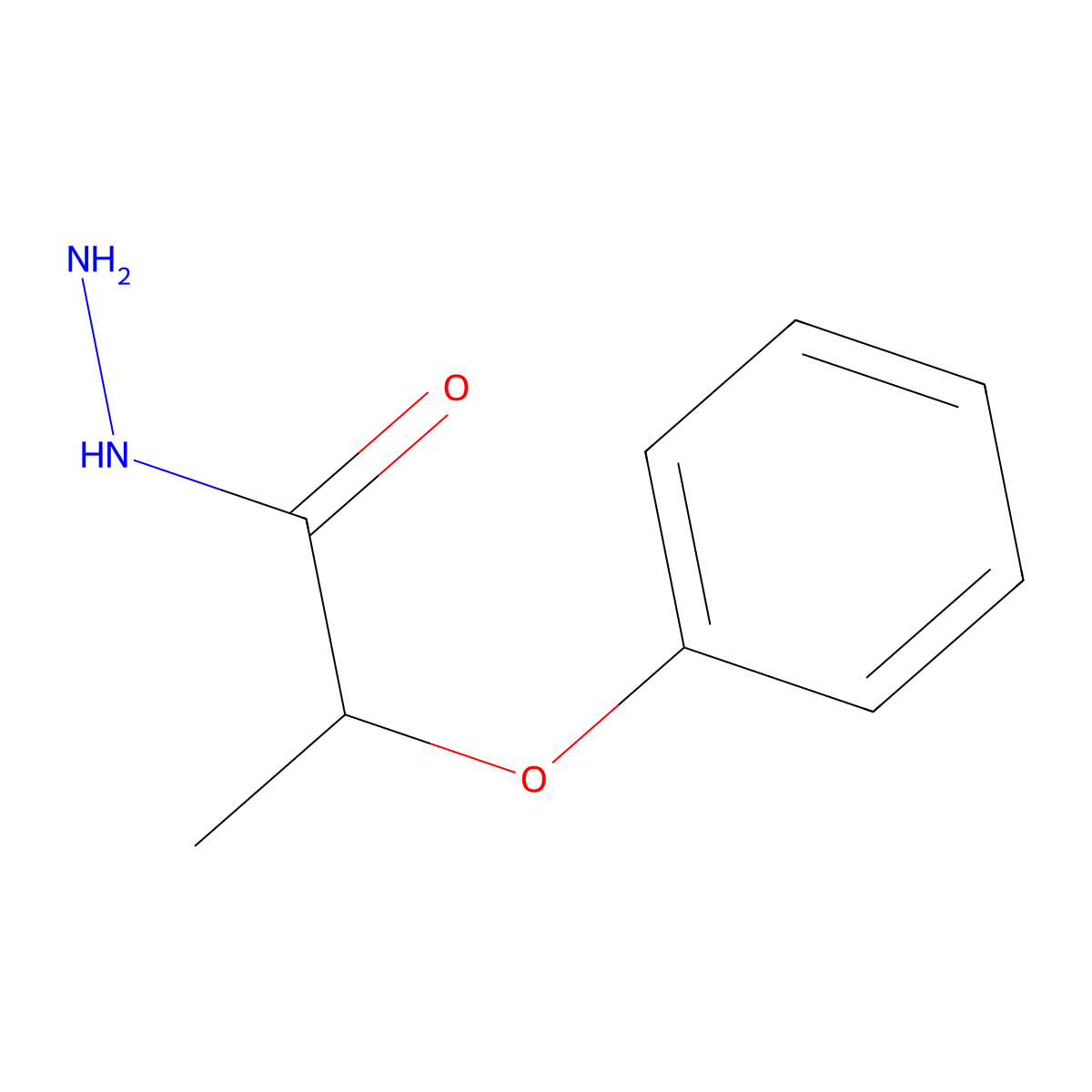 2-Phenoxypropanohydrazide molecular structure, CAS 52094-92-5