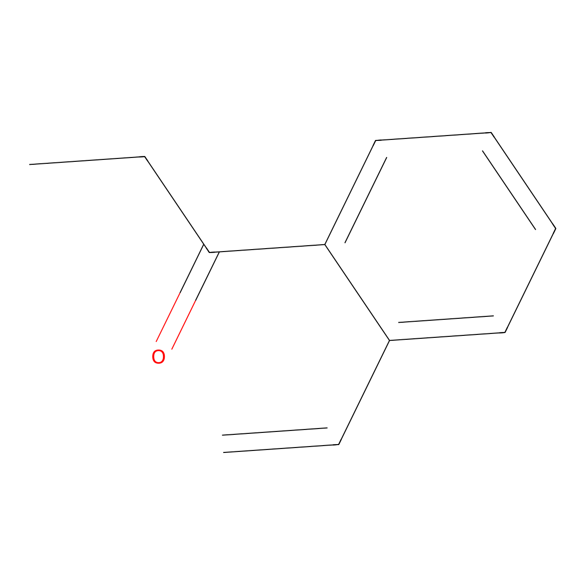 1-Propanone, 1-(2-ethenylphenyl)- molecular structure, CAS 52095-41-7