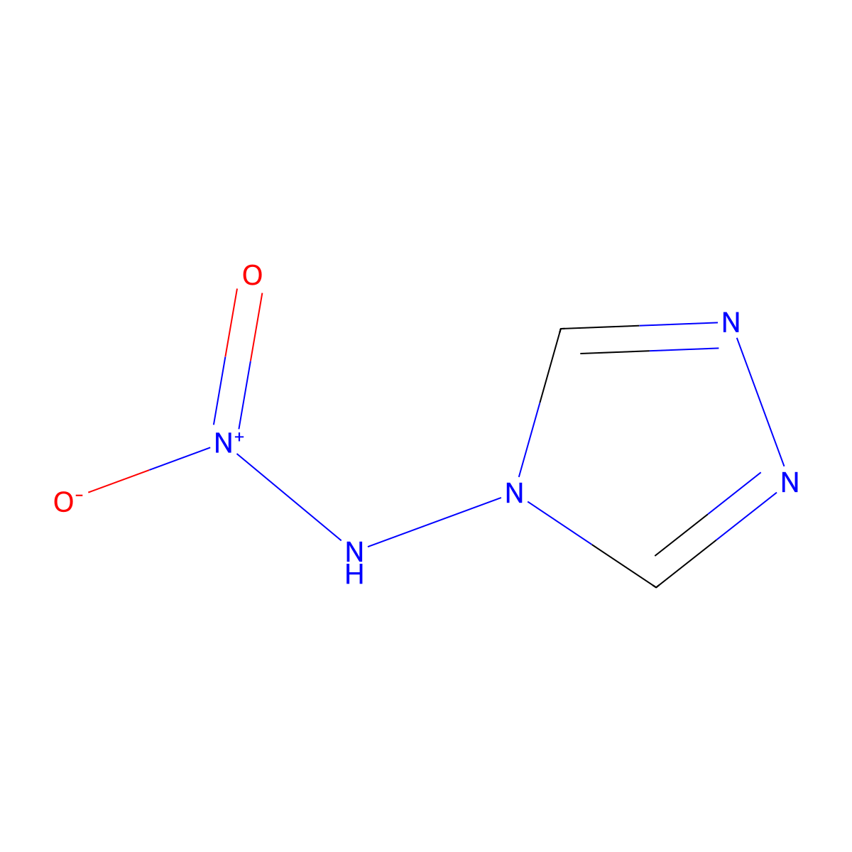 N-4H-1,2,4-Triazol-4-ylnitramide molecular structure, CAS 52096-16-9