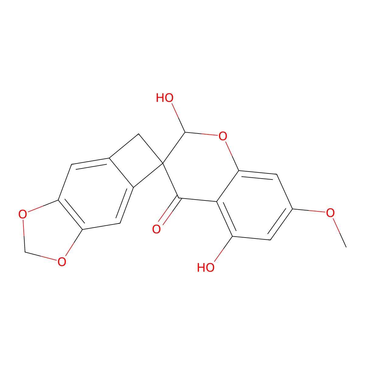 2-Hydroxy-7-O-methylscillascillin molecular structure, CAS 52096-50-1