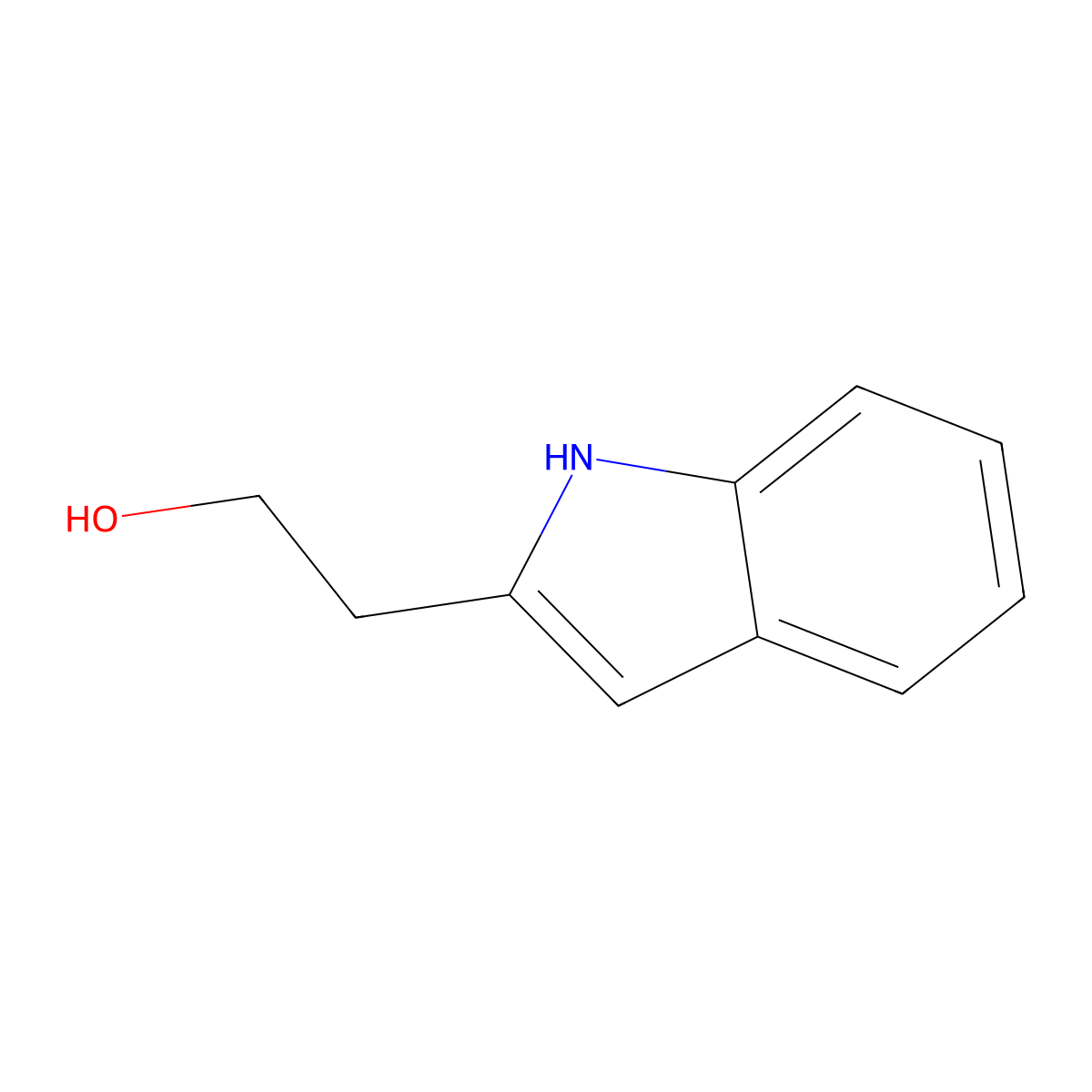 2-(1H-indol-2-yl)ethanol molecular structure, CAS 52098-05-2
