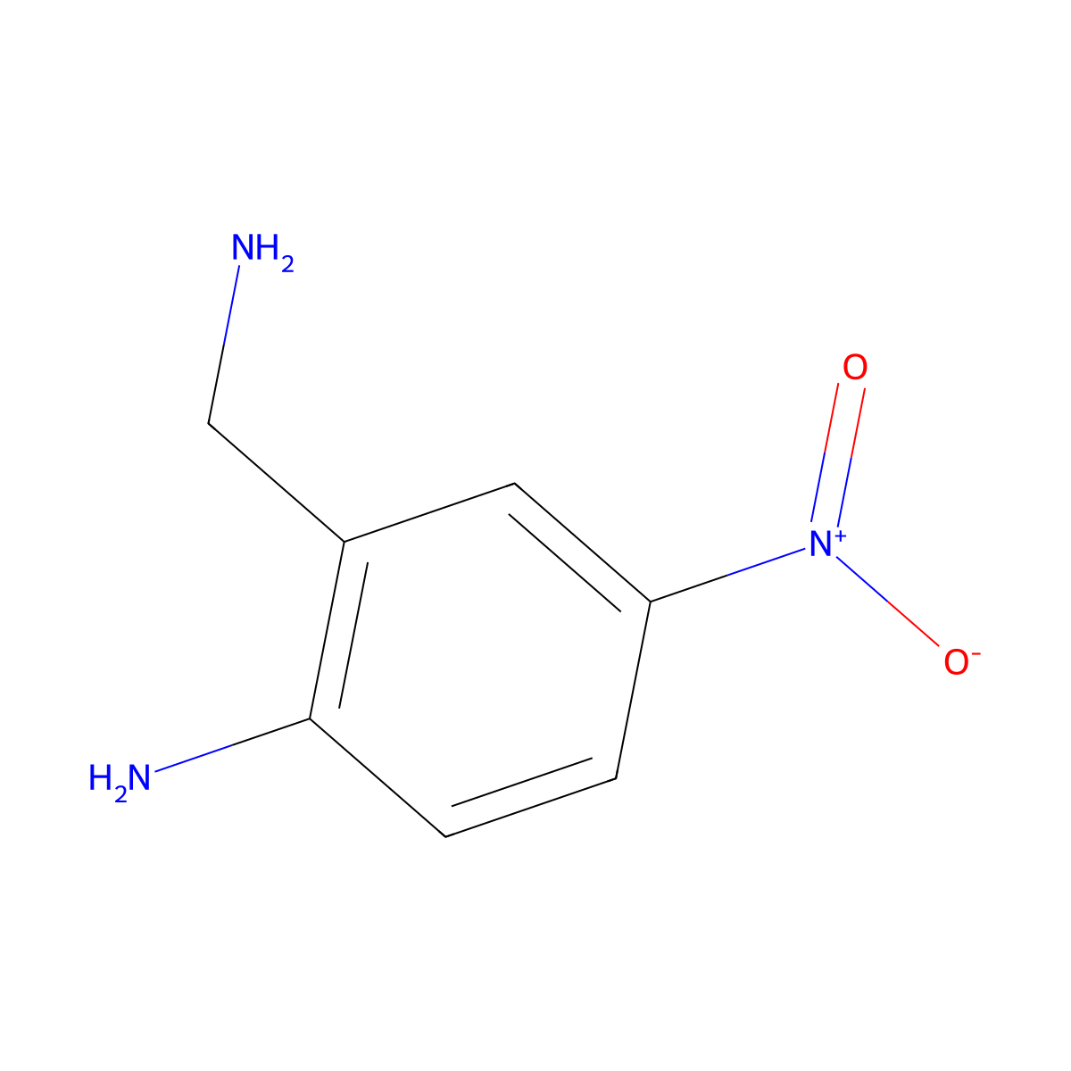 2-(Aminomethyl)-4-nitroaniline molecular structure, CAS 52098-88-1