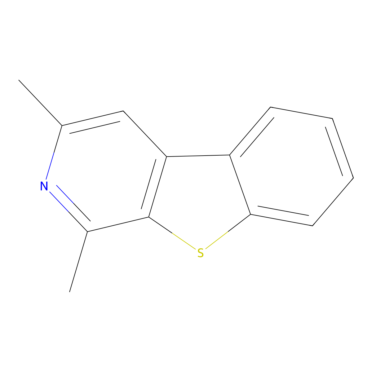 1,3-Dimethyl[1]benzothieno[2,3-c]pyridine molecular structure, CAS 52099-47-5