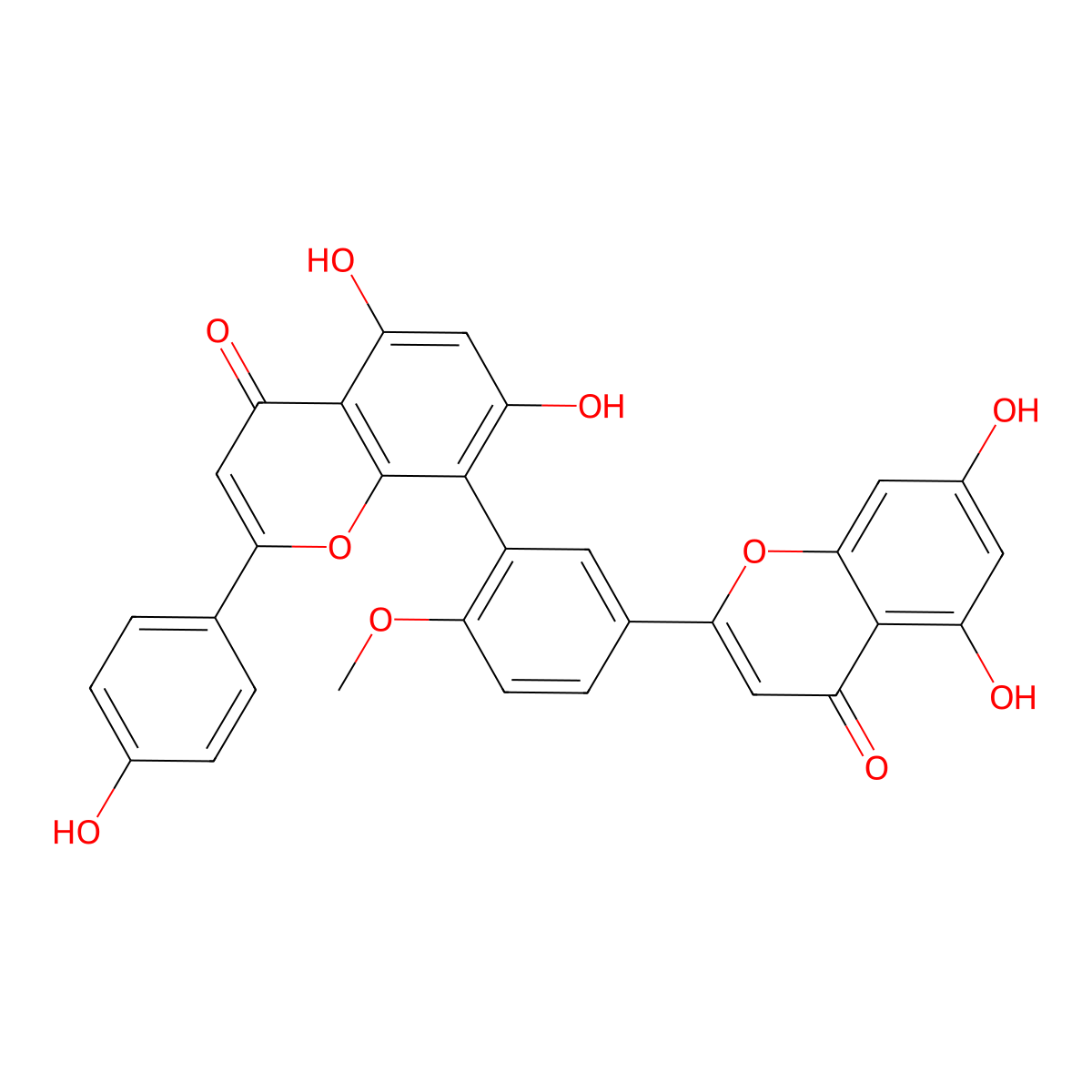 Bilobetin molecular structure, CAS 521-32-4