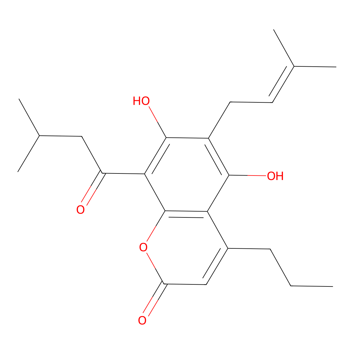 Mammea B/BA molecular structure, CAS 521-38-0