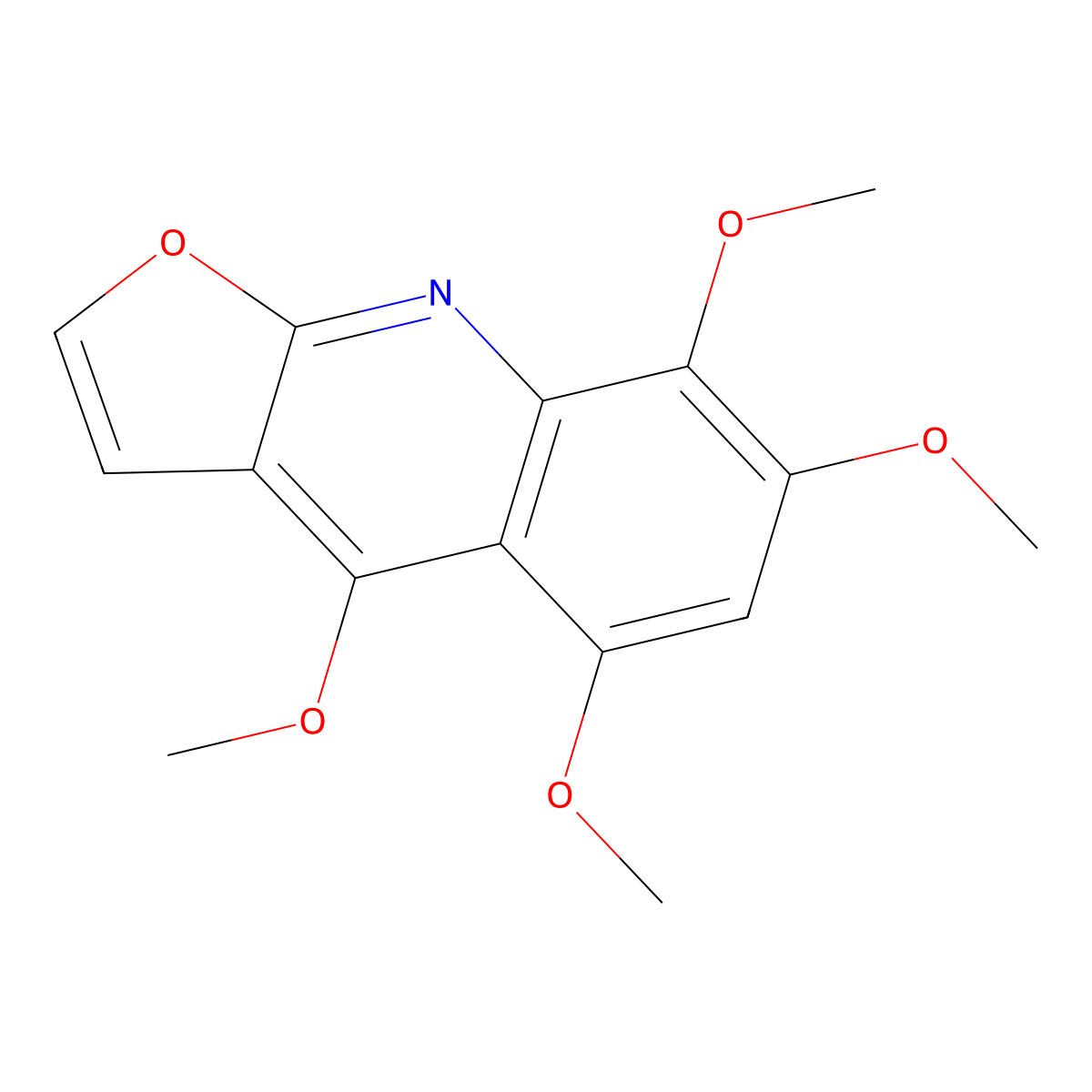 Acronycidine molecular structure, CAS 521-43-7