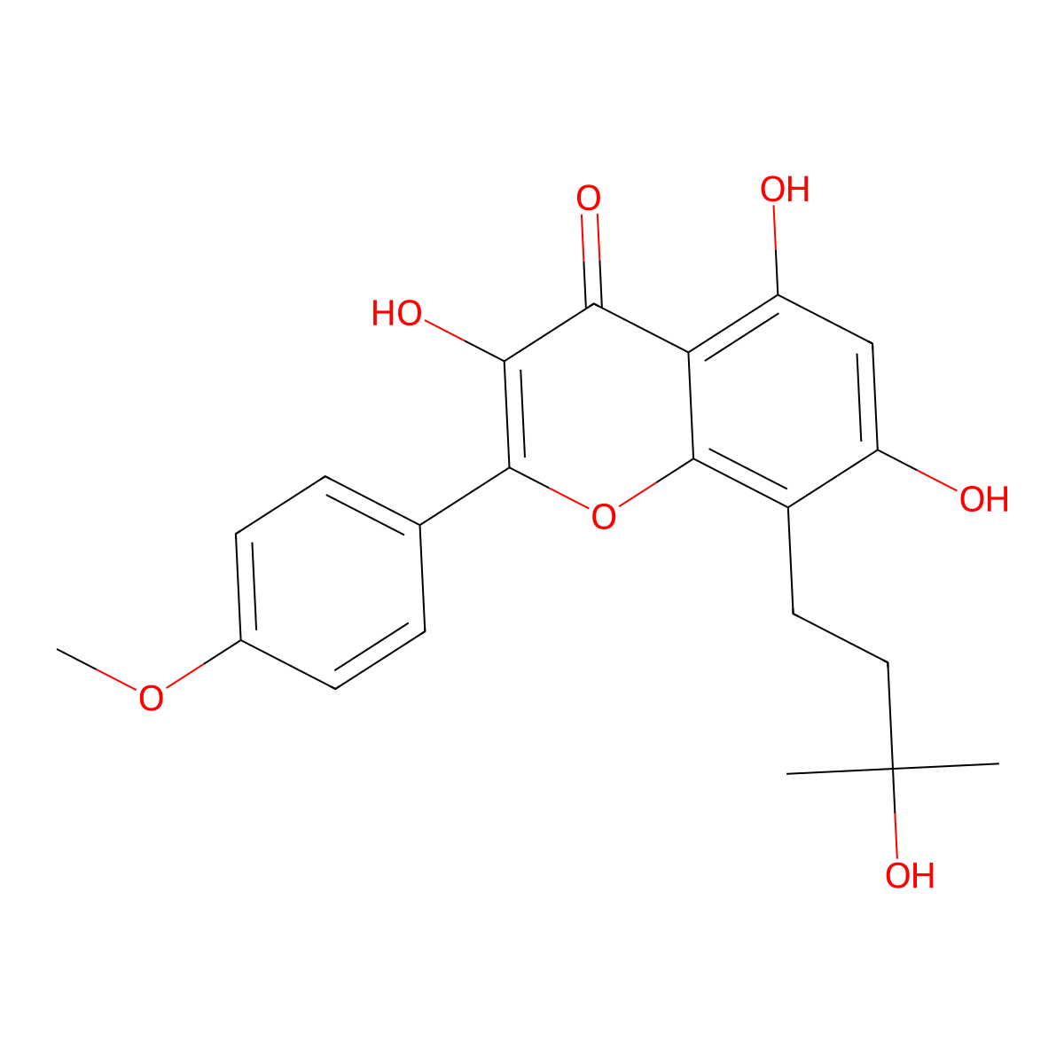 Wushanicaritin molecular structure, CAS 521-45-9