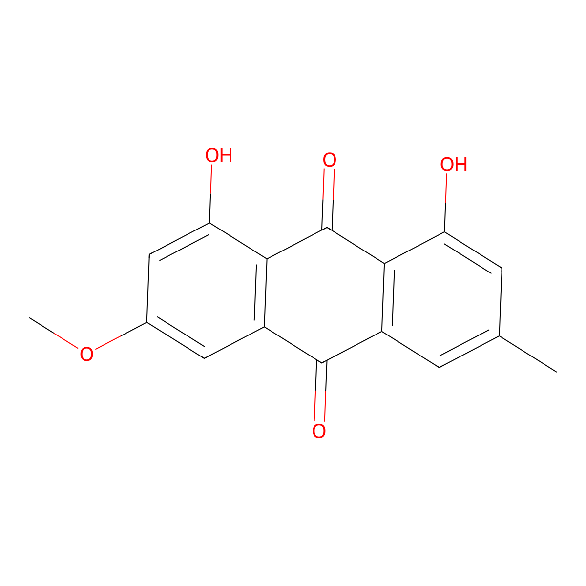 Physcion molecular structure, CAS 521-61-9