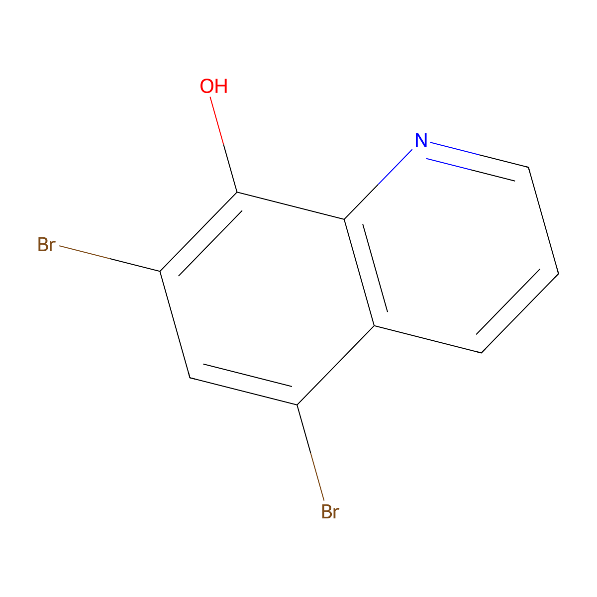 Broxyquinoline molecular structure, CAS 521-74-4
