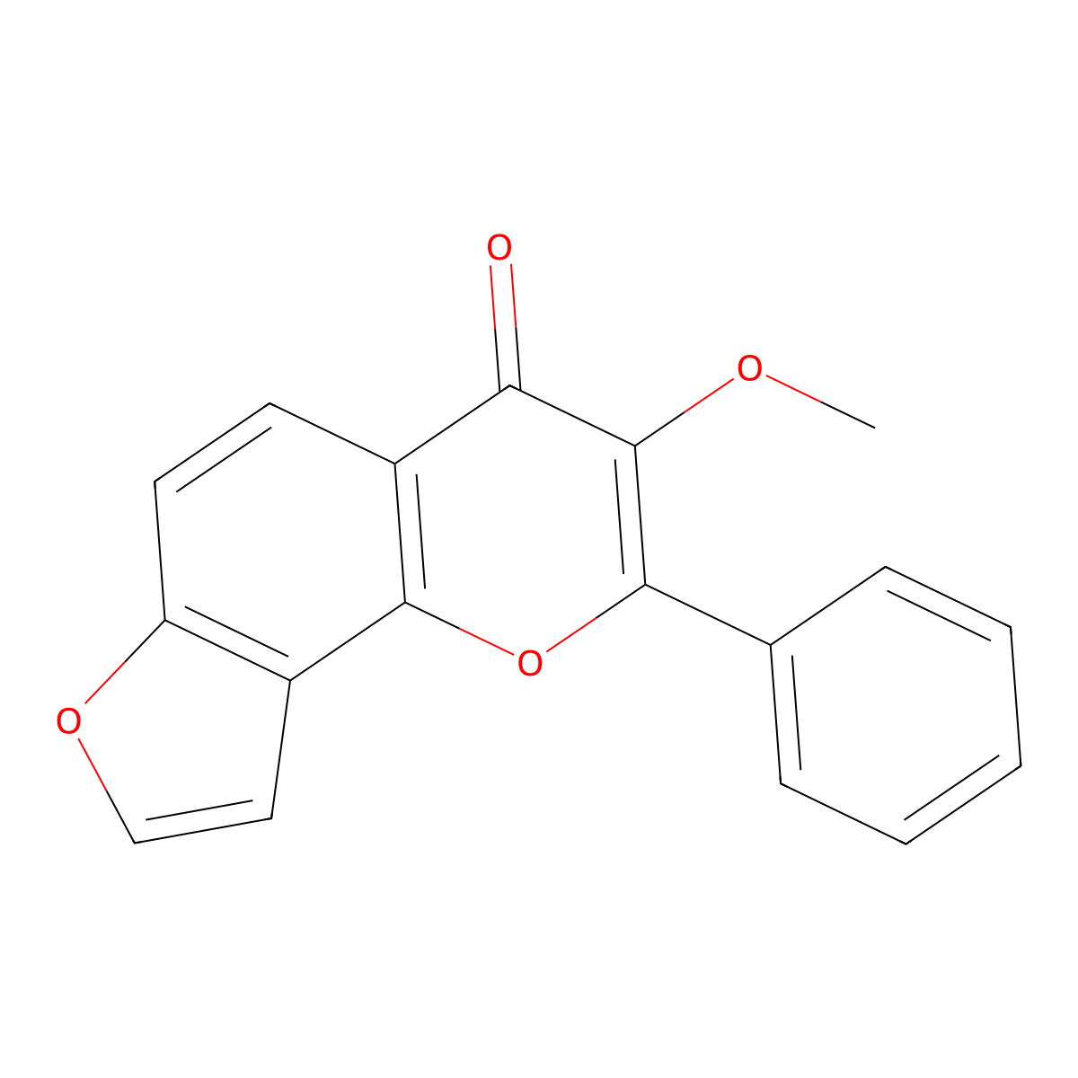 Karanjin molecular structure, CAS 521-88-0