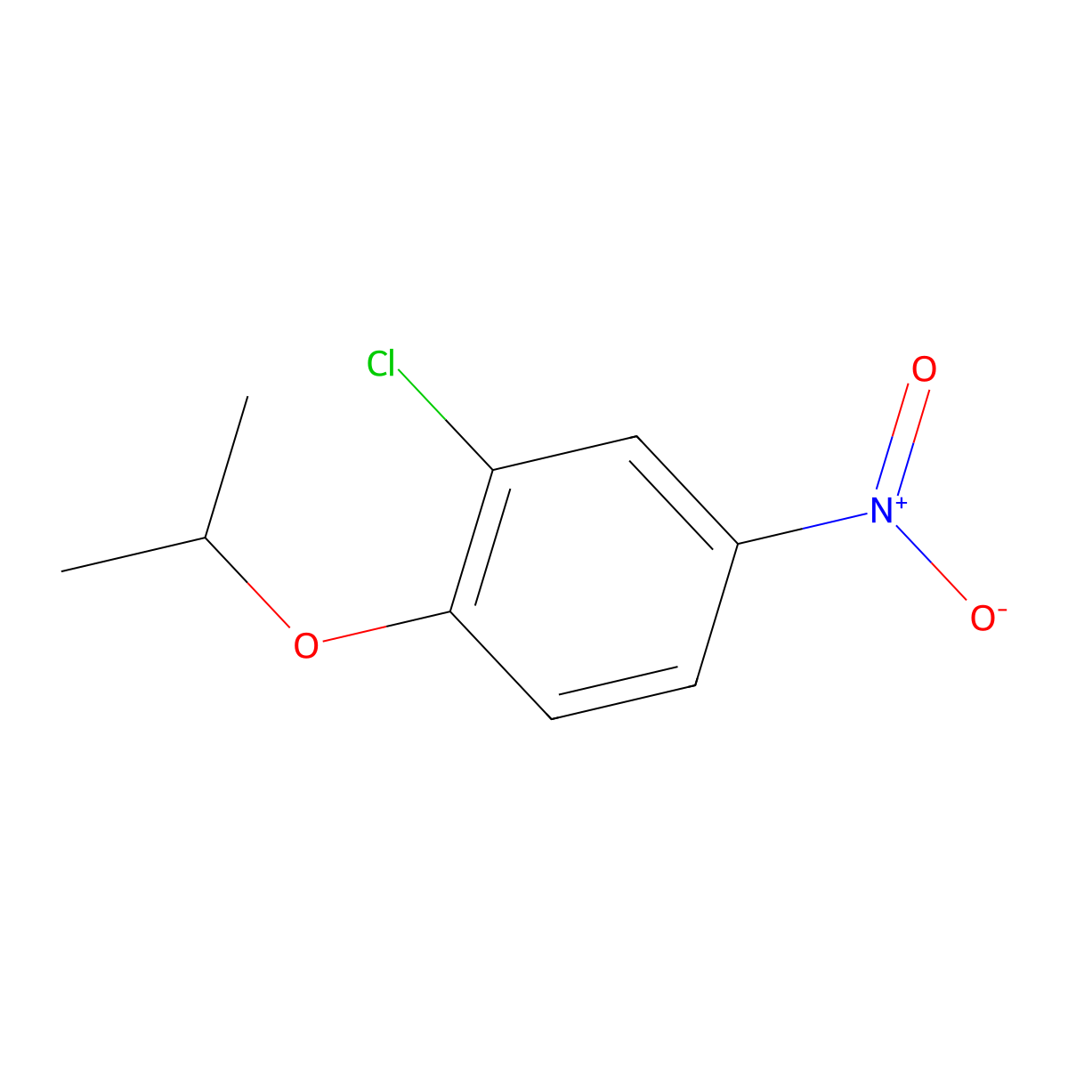2-Chloro-1-isopropoxy-4-nitrobenzene molecular structure, CAS 5210-99-1