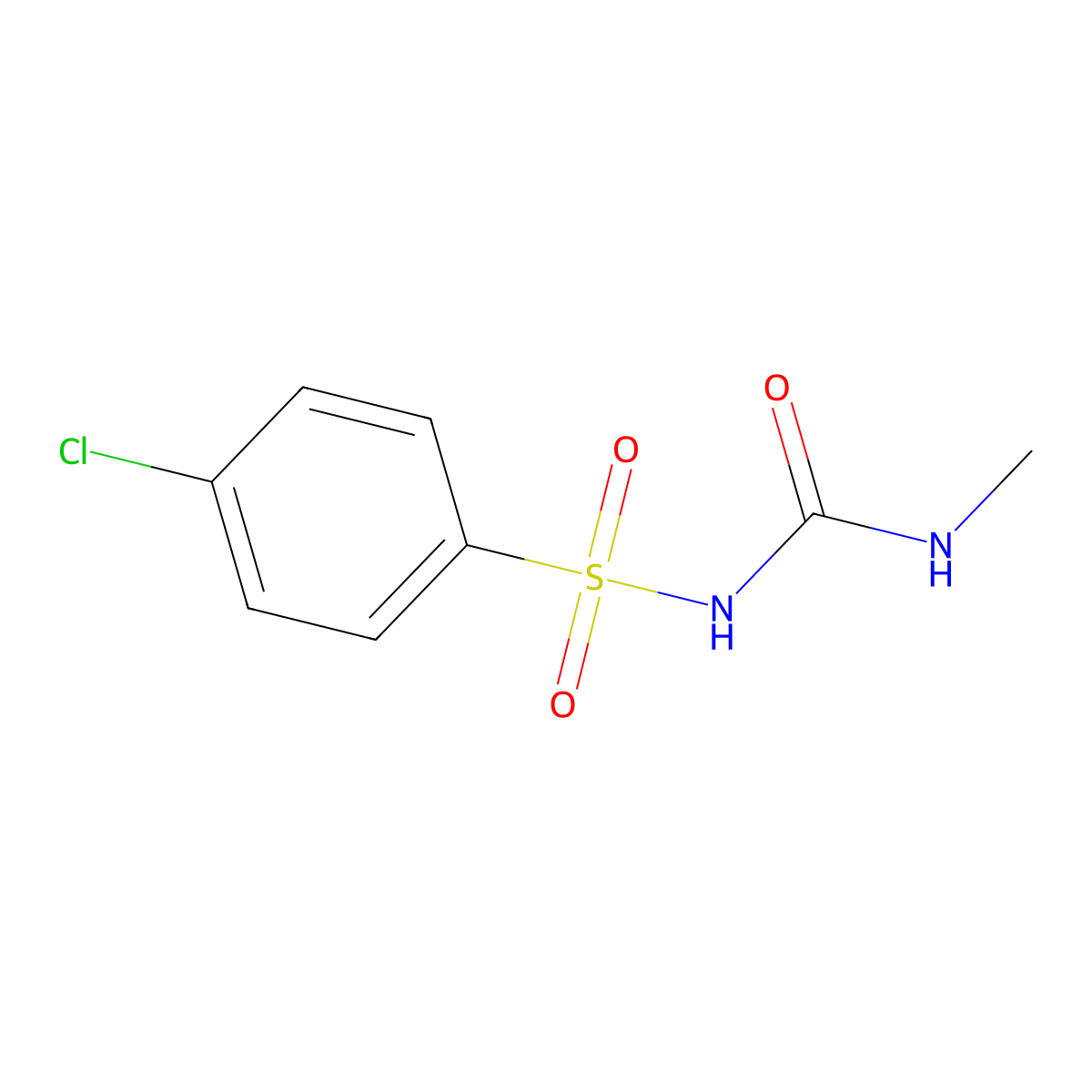 4-Chloro-N-(methylcarbamoyl)benzene-1-sulfonamide molecular structure, CAS 52102-43-9