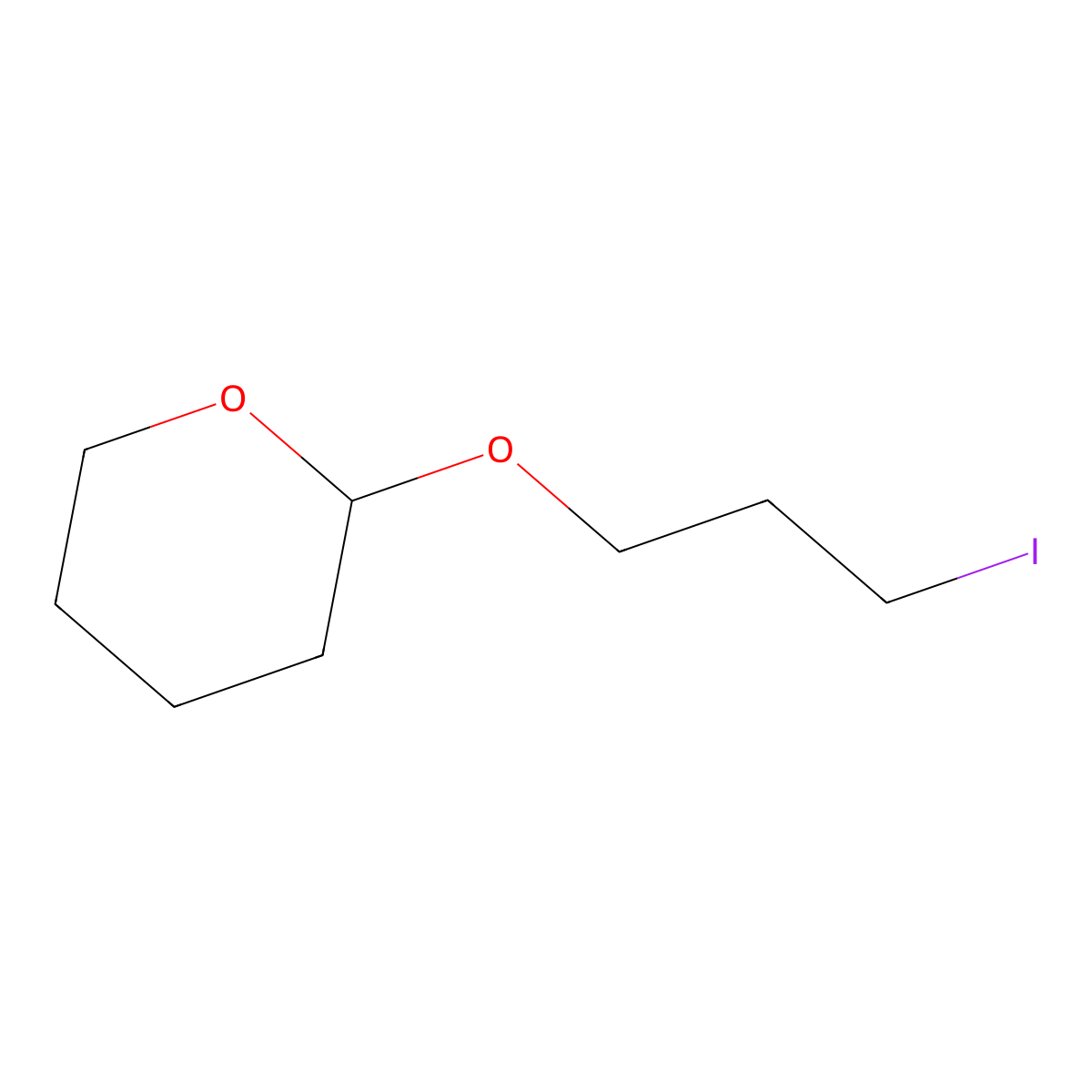 2-(3-iodopropoxy)tetrahydro-2H-pyran molecular structure, CAS 52103-12-5