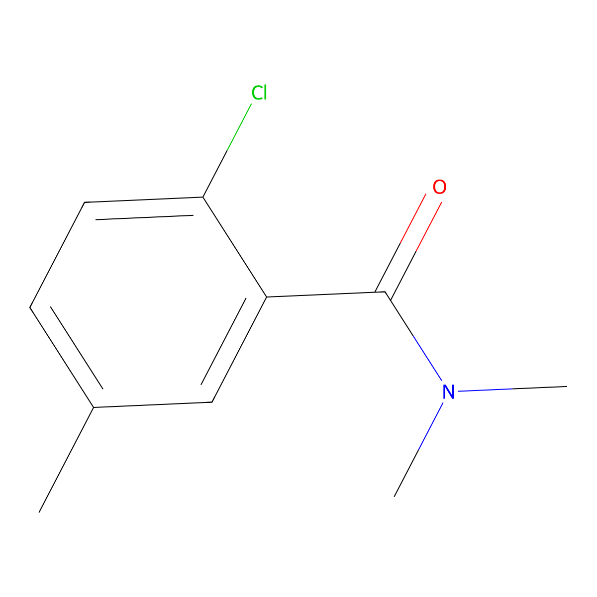 2-chloro-N,N,5-trimethylbenzamide molecular structure, CAS 521064-22-2