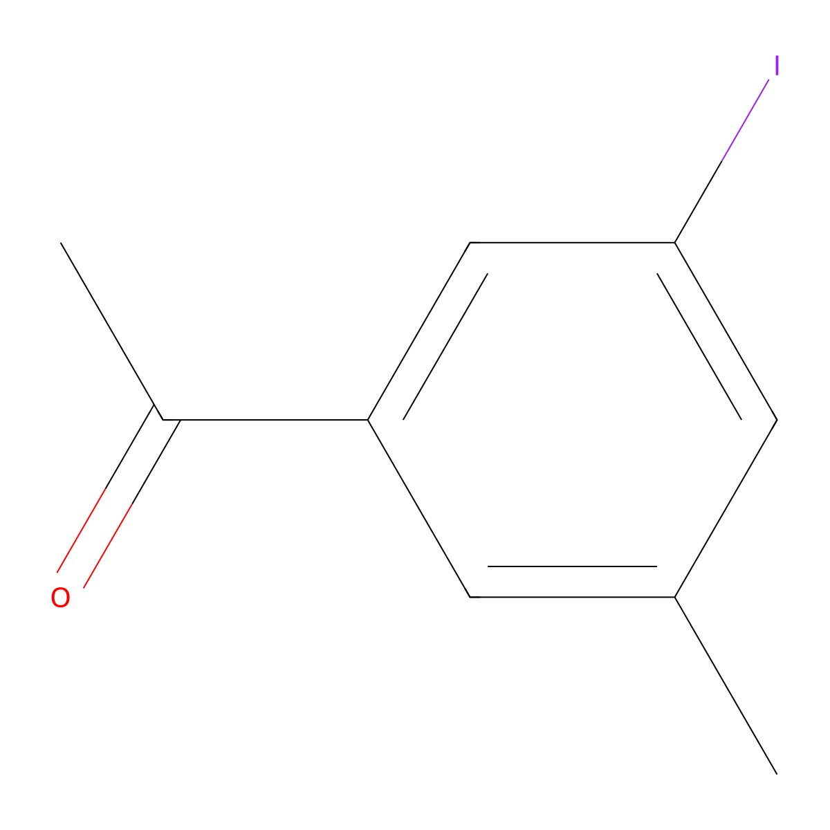 1-(3-Iodo-5-methylphenyl)ethanone molecular structure, CAS 52107-81-0
