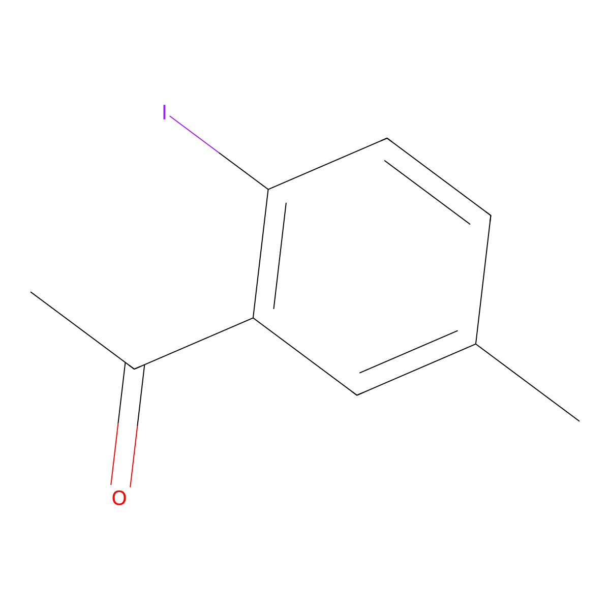 1-(2-Iodo-5-methylphenyl)ethanone molecular structure, CAS 52107-82-1