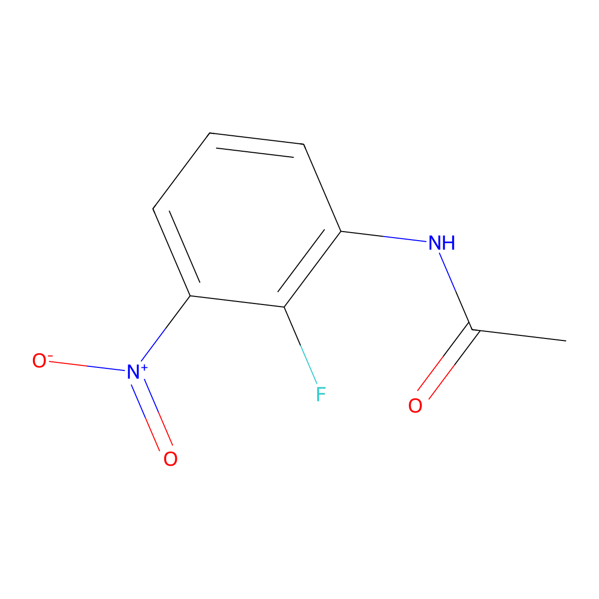 n-(2-Fluoro-3-nitrophenyl)acetamide molecular structure, CAS 521074-19-1