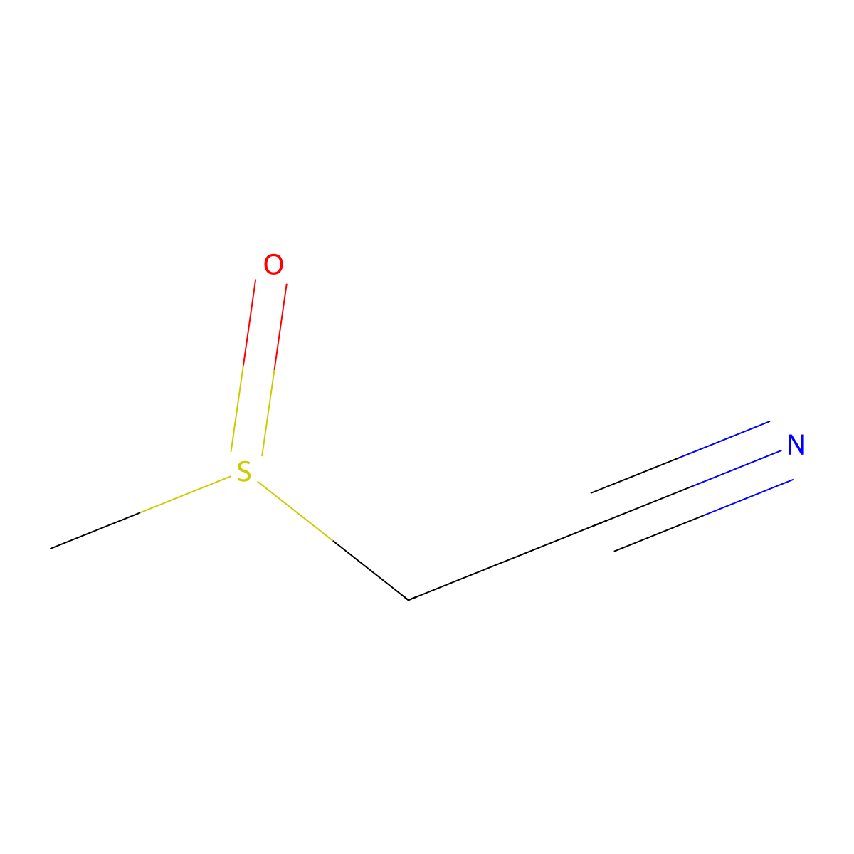 2-Methanesulfinylacetonitrile molecular structure, CAS 52109-49-6