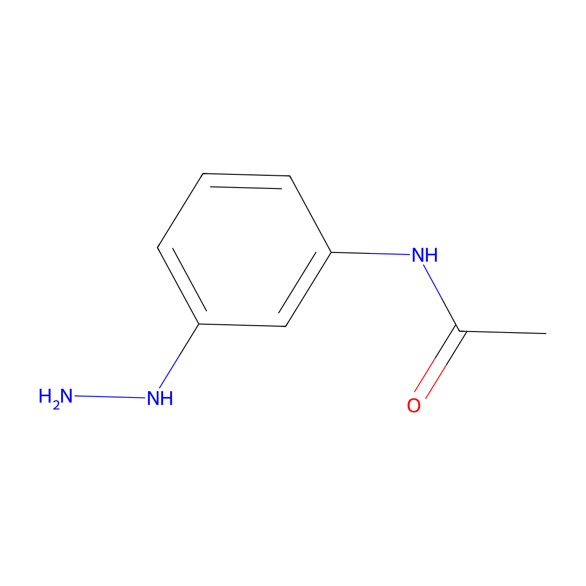 N-(3-hydrazinylphenyl)acetamide molecular structure, CAS 521097-90-5