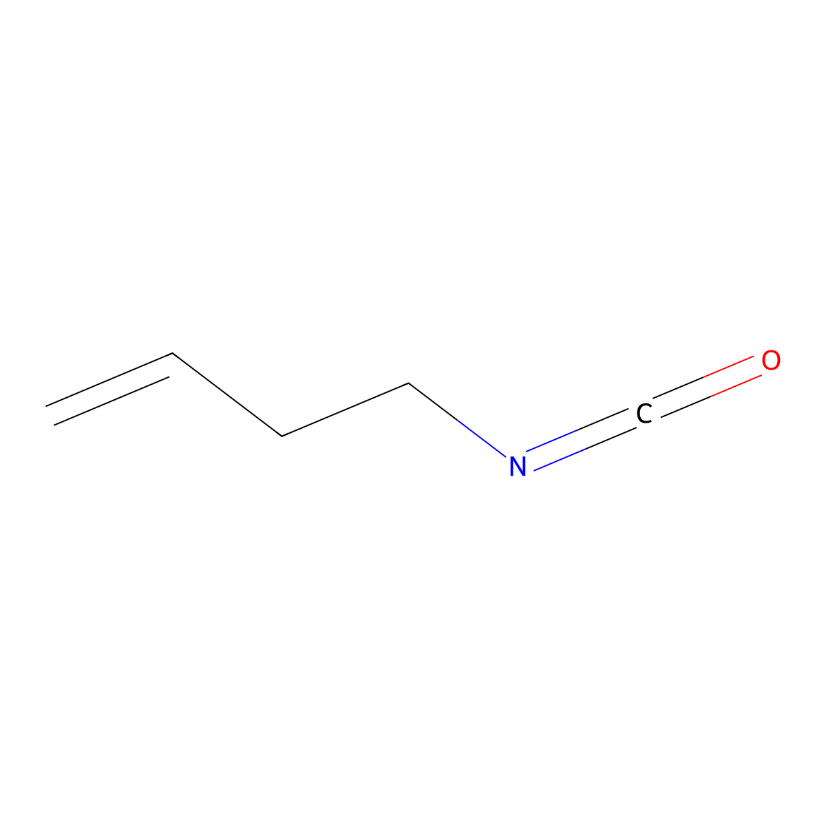 4-Isocyanatobut-1-ene molecular structure, CAS 52114-85-9