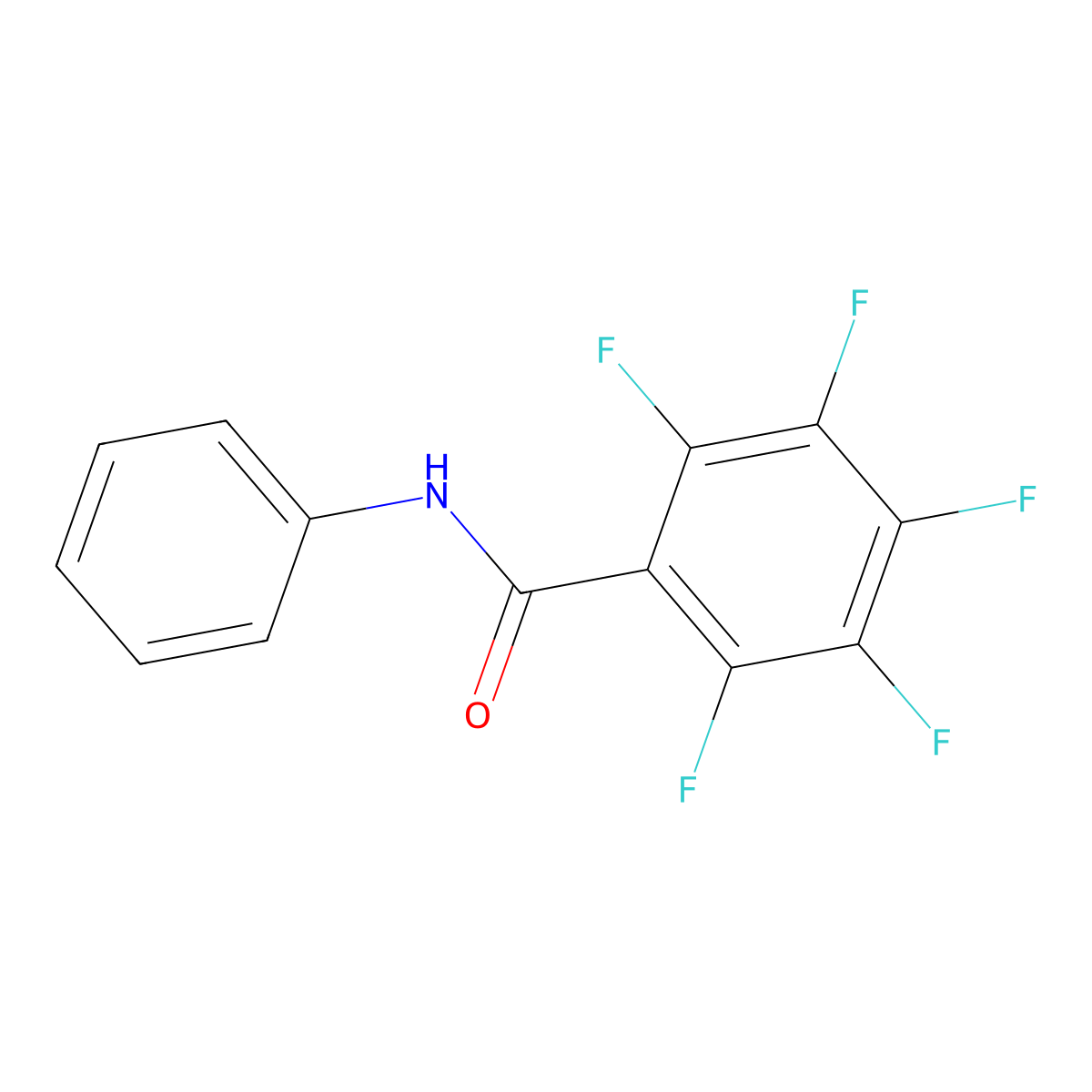 2,3,4,5,6-Pentafluoro-N-phenylbenzamide molecular structure, CAS 5212-66-8