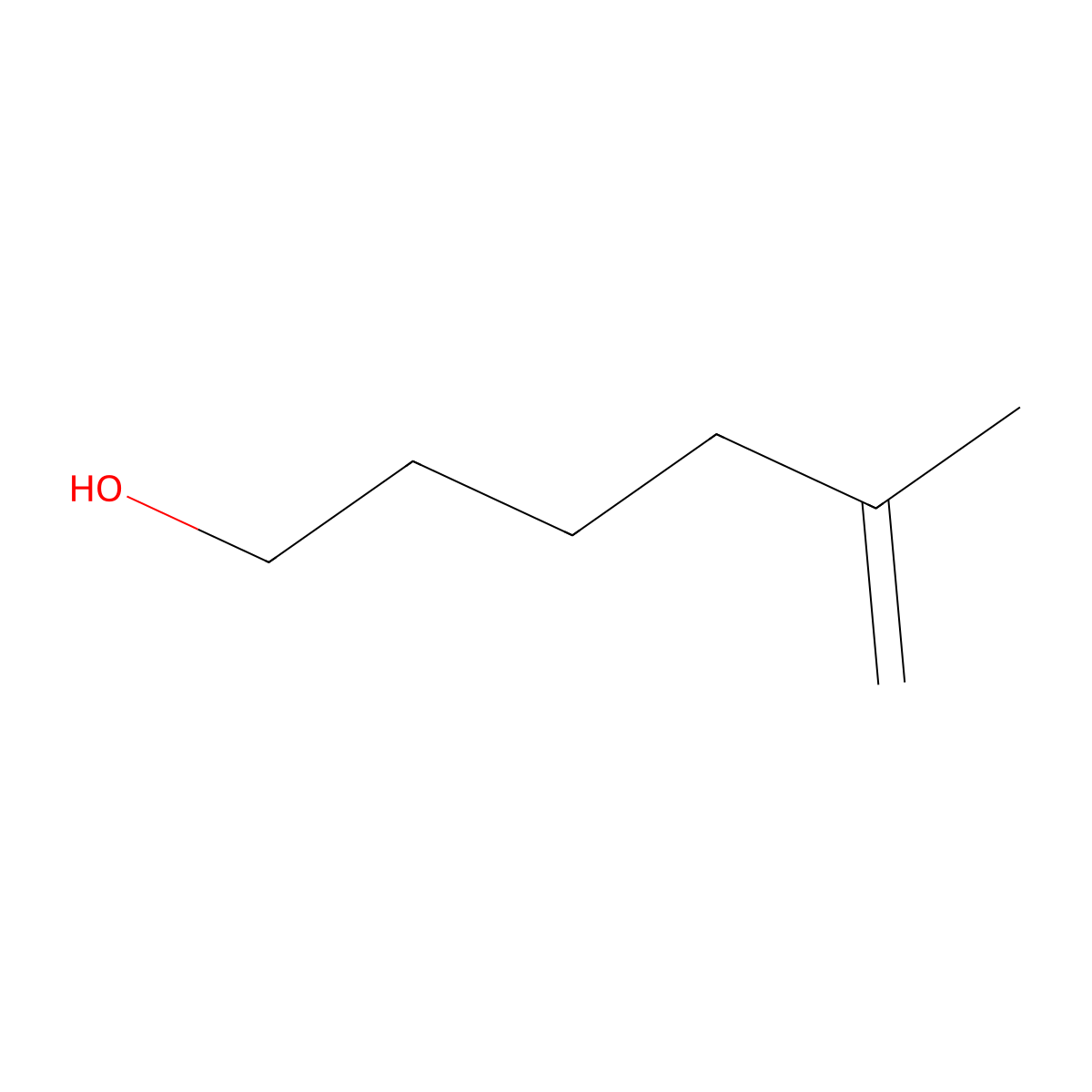 5-Hexen-1-ol, 5-methyl- molecular structure, CAS 5212-80-6
