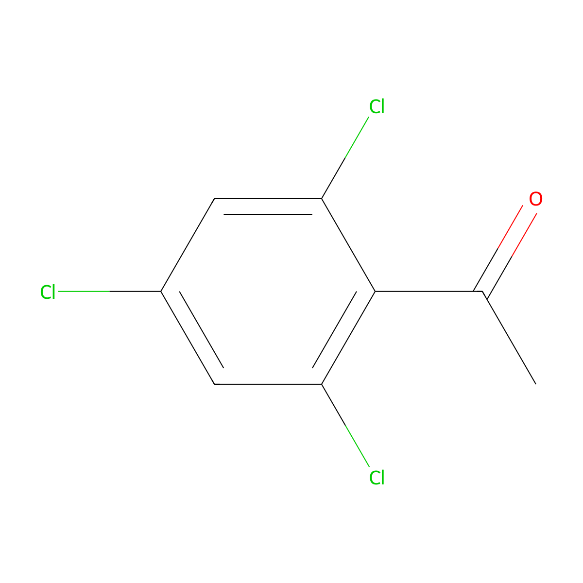 1-(2,4,6-Trichlorophenyl)ethanone molecular structure, CAS 52120-00-0