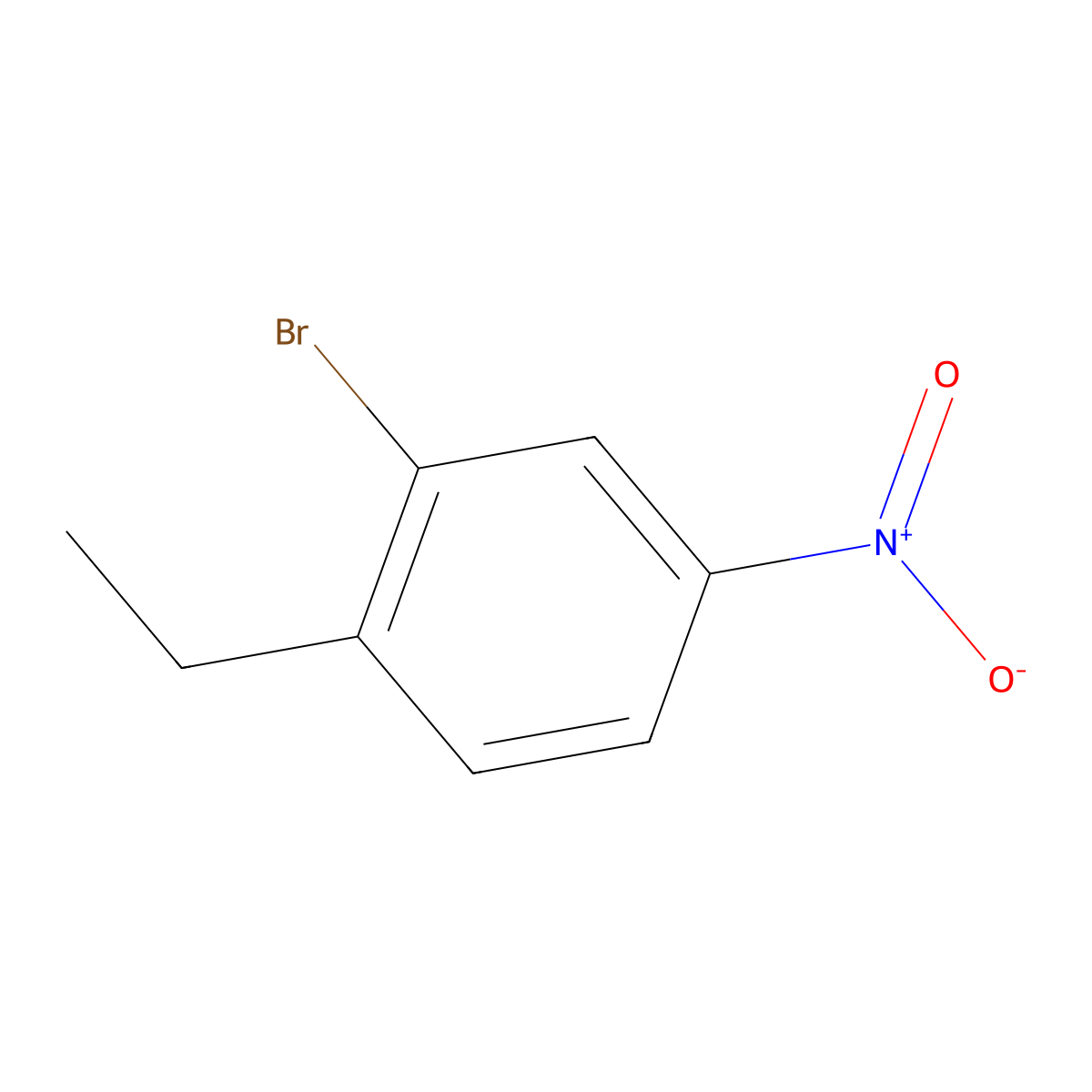 2-Bromo-1-ethyl-4-nitrobenzene molecular structure, CAS 52121-34-3