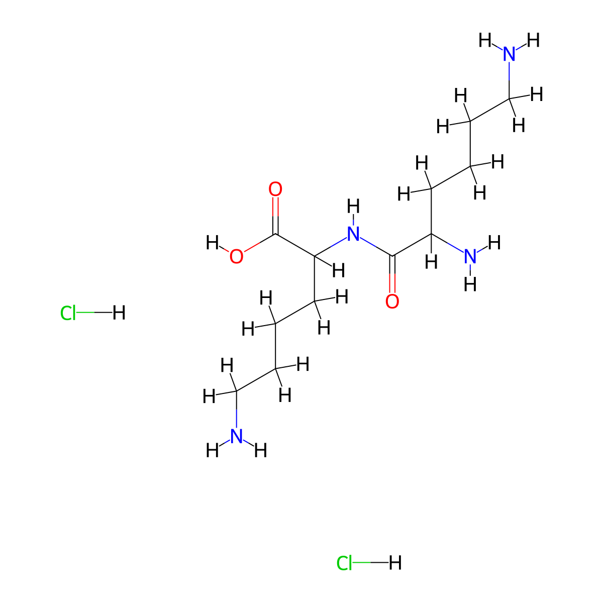 Lysyllysine--hydrogen chloride (1/2) molecular structure, CAS 52123-30-5