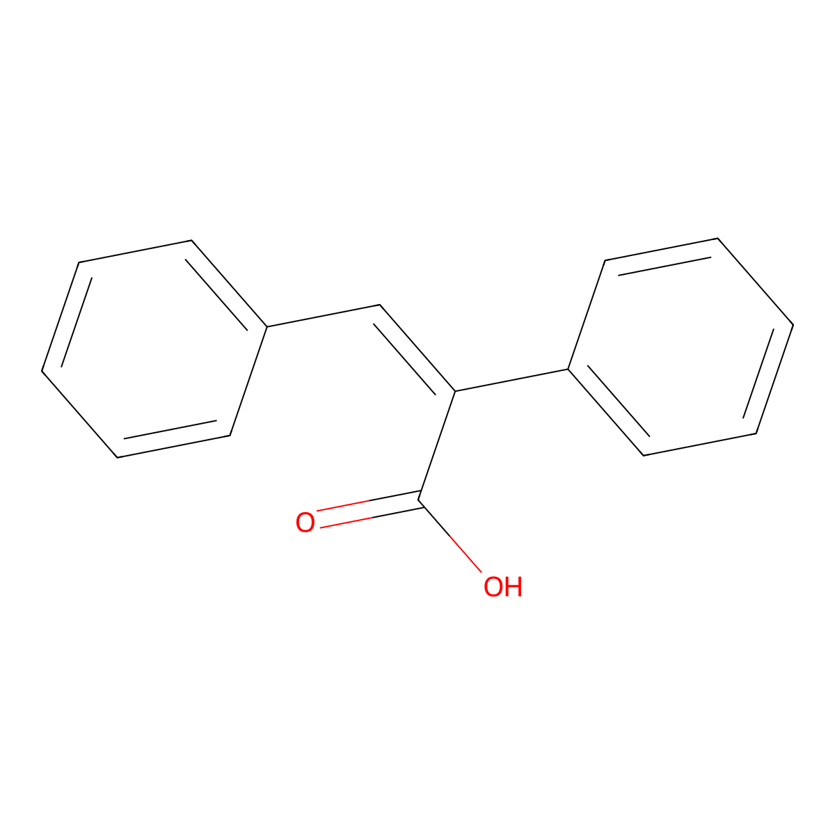 alpha-Phenylcinnamic acid, (Z)- molecular structure, CAS 52125-65-2