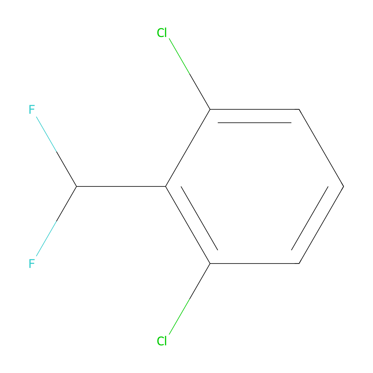 1,3-Dichloro-2-(difluoromethyl)benzene molecular structure, CAS 52126-11-1