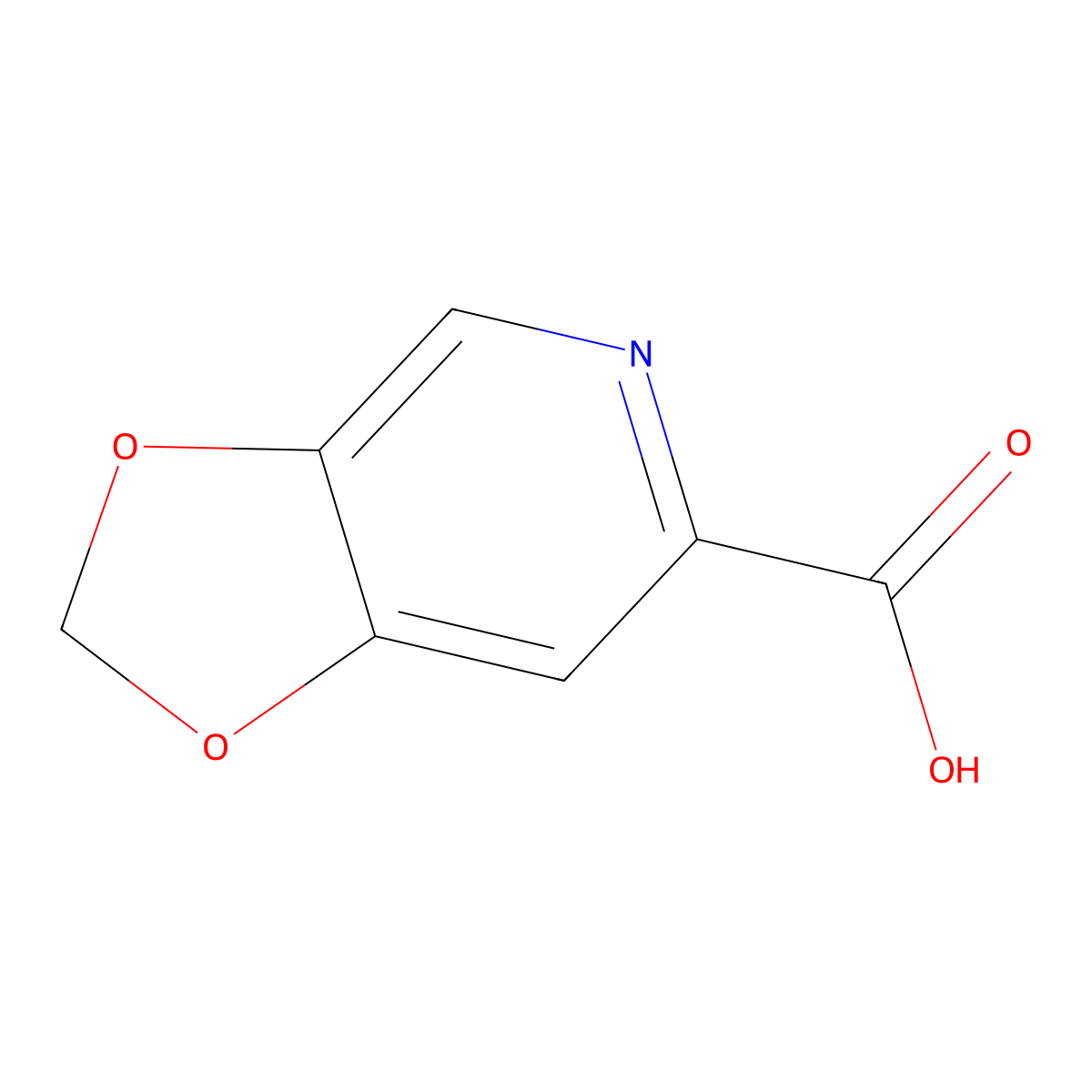 2H-[1,3]dioxolo[4,5-c]pyridine-6-carboxylic acid molecular structure, CAS 521278-13-7