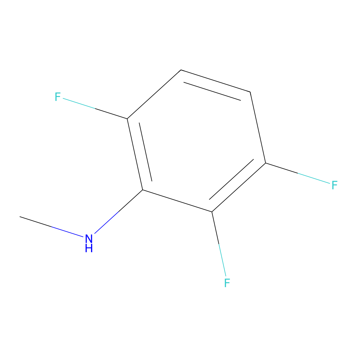 2,3,6-Trifluoro-N-methylaniline molecular structure, CAS 521284-64-0
