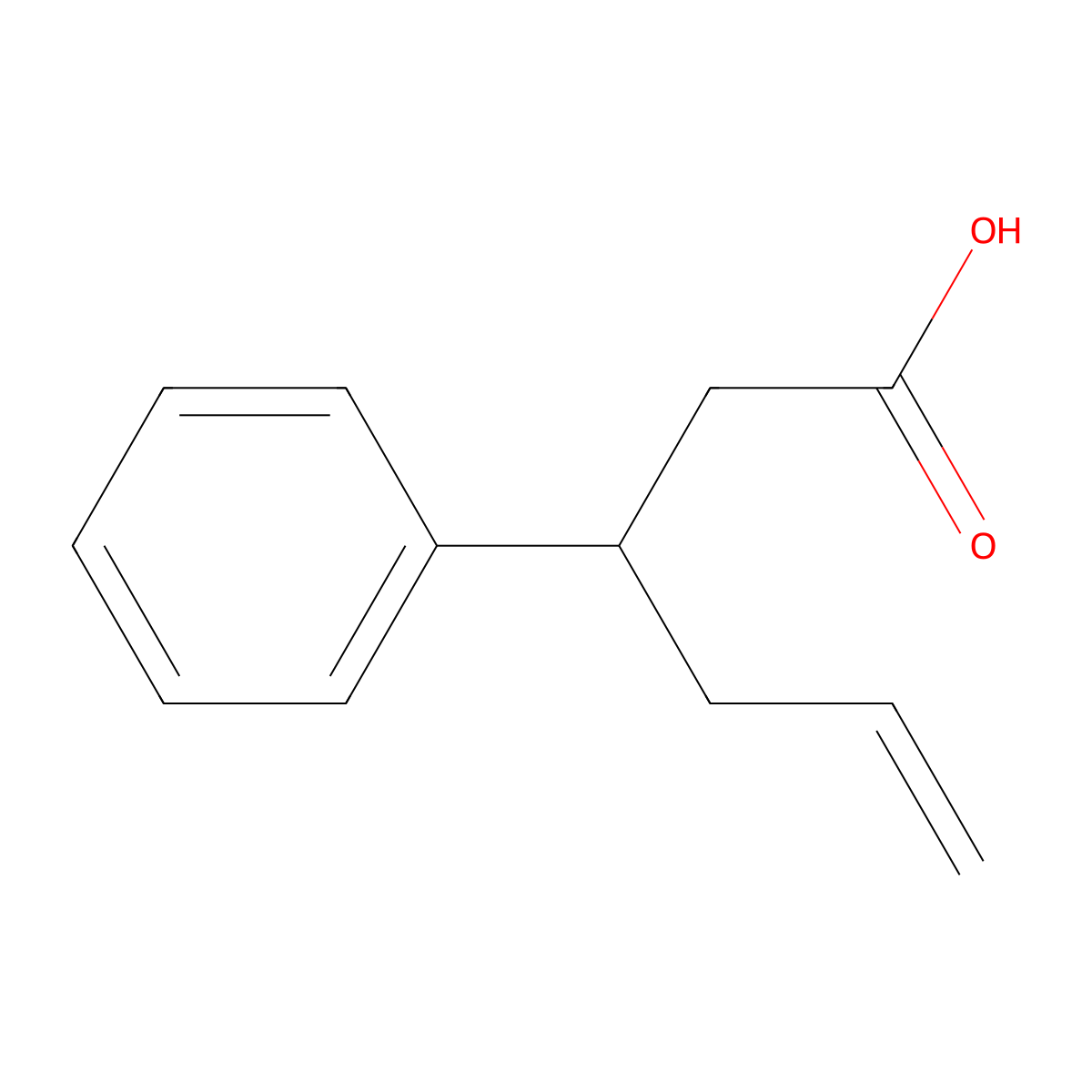 3-Phenylhex-5-enoic acid molecular structure, CAS 52129-49-4
