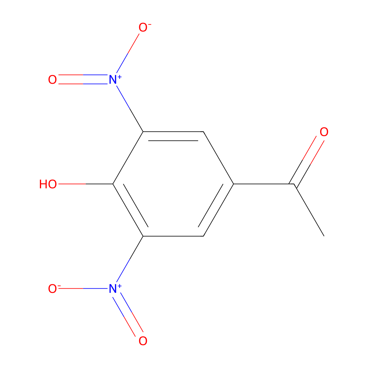 Ethanone, 1-(4-hydroxy-3,5-dinitrophenyl)- molecular structure, CAS 52129-61-0