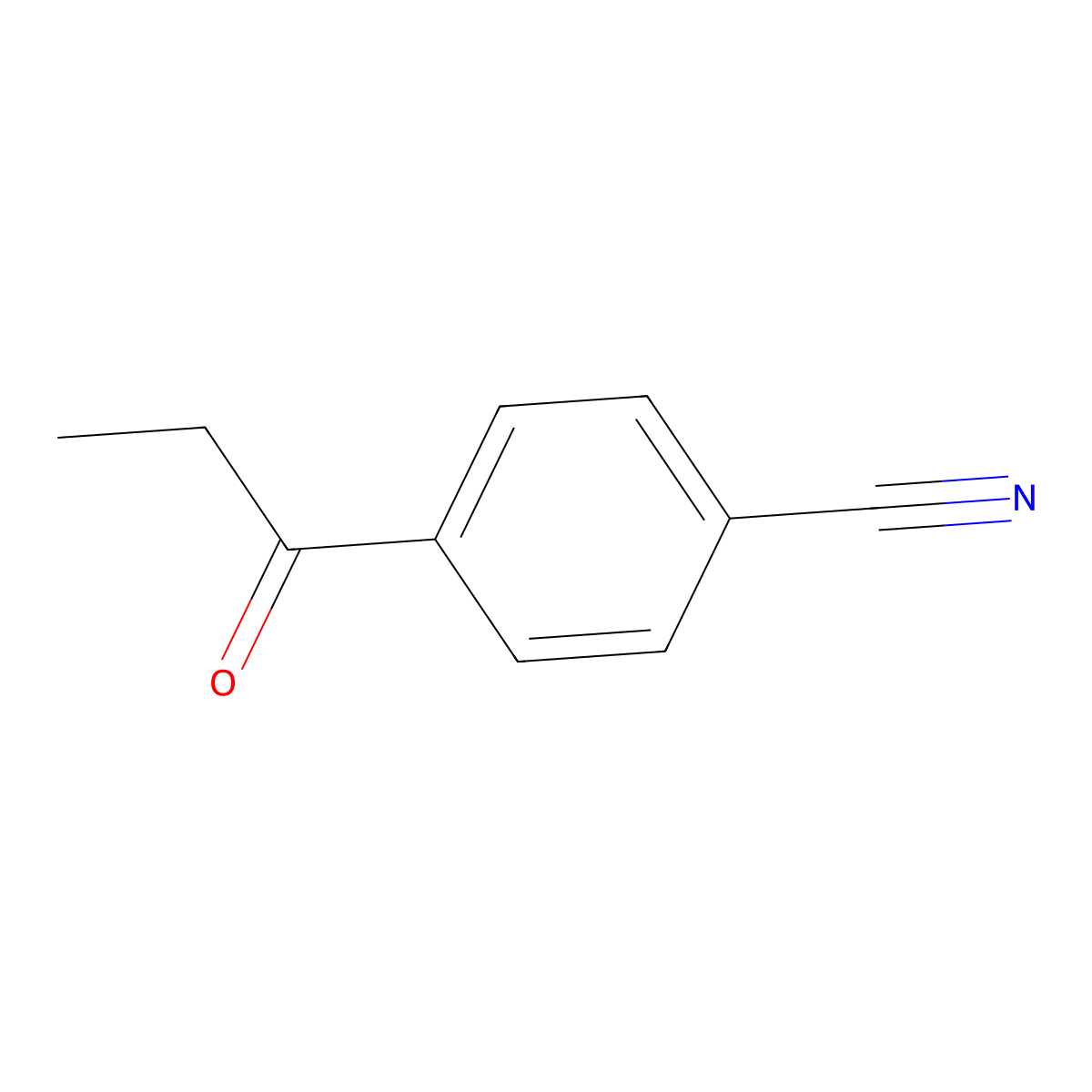 4-Propanoylbenzonitrile molecular structure, CAS 52129-98-3