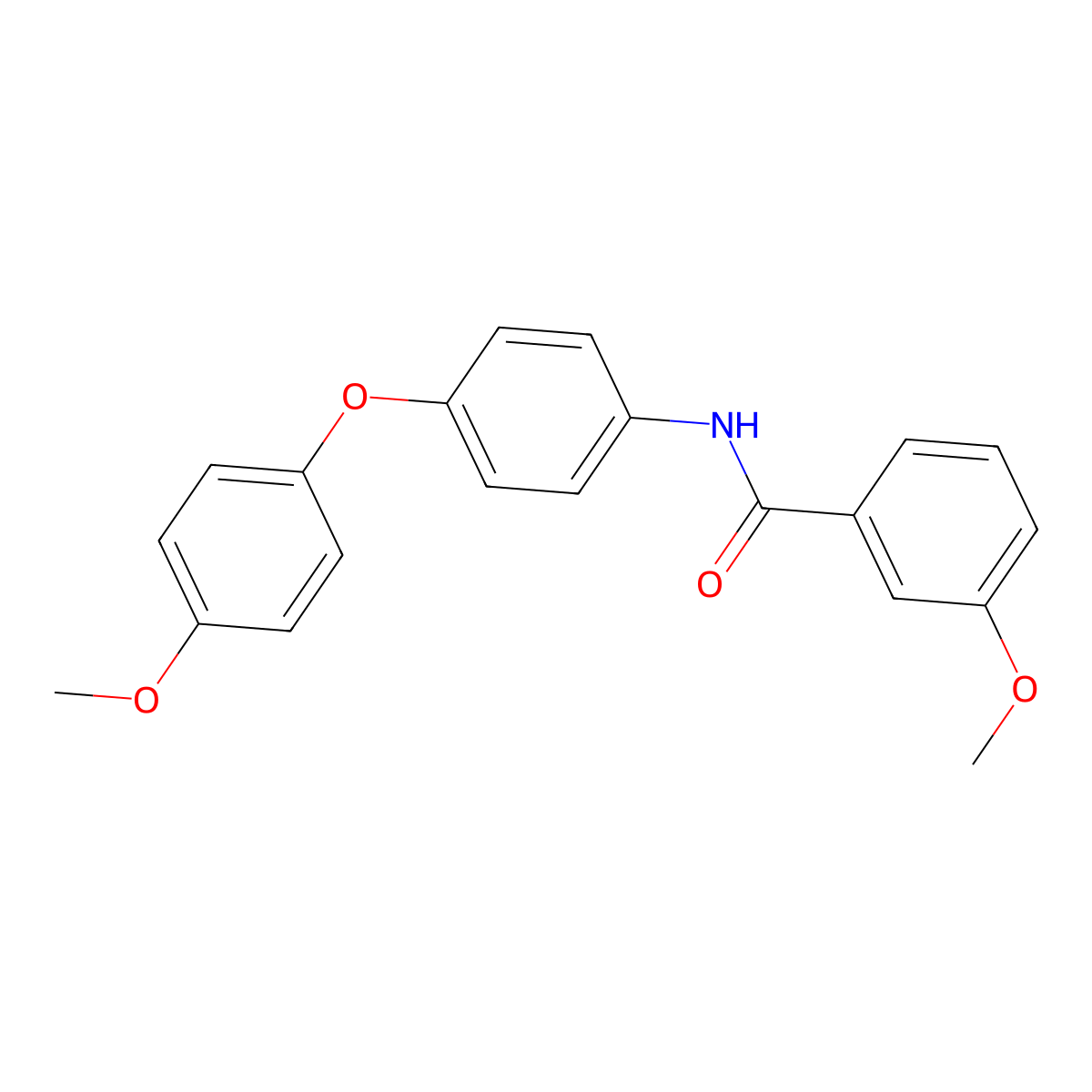 3-methoxy-N-[4-(4-methoxyphenoxy)phenyl]benzamide molecular structure, CAS 521295-61-4