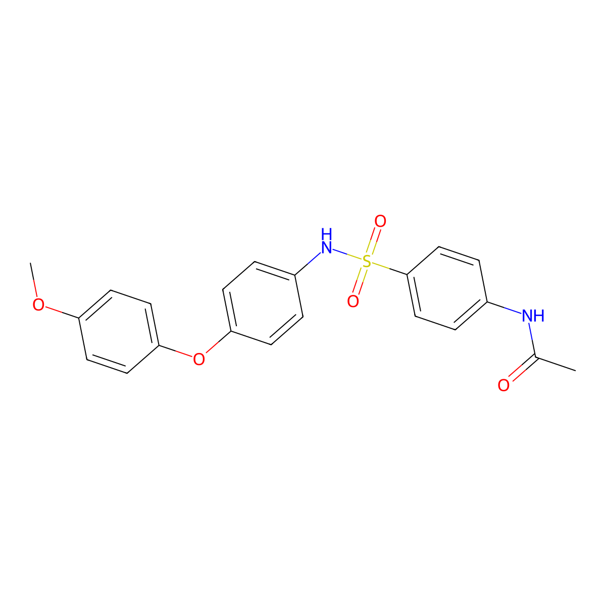 N-[4-[[4-(4-methoxyphenoxy)phenyl]sulfamoyl]phenyl]acetamide molecular structure, CAS 521295-62-5