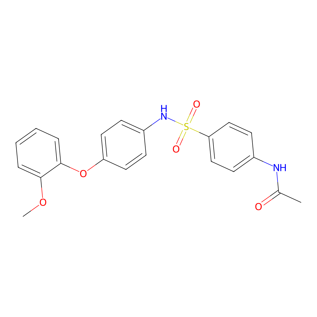 N-[4-[[4-(2-methoxyphenoxy)phenyl]sulfamoyl]phenyl]acetamide molecular structure, CAS 521295-69-2
